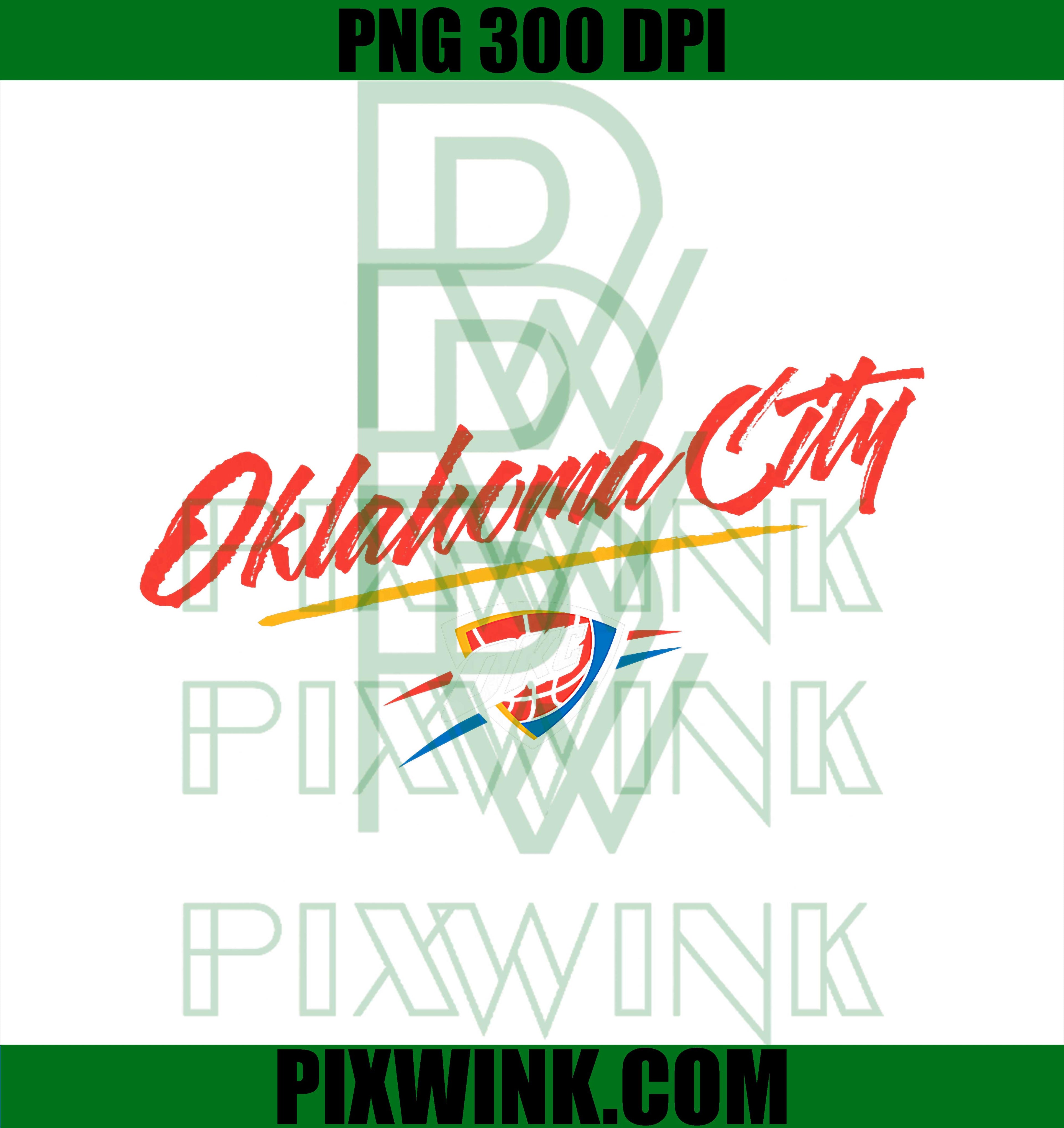 NBA PNG, Oklahoma City Thunder Marker Script PNG
