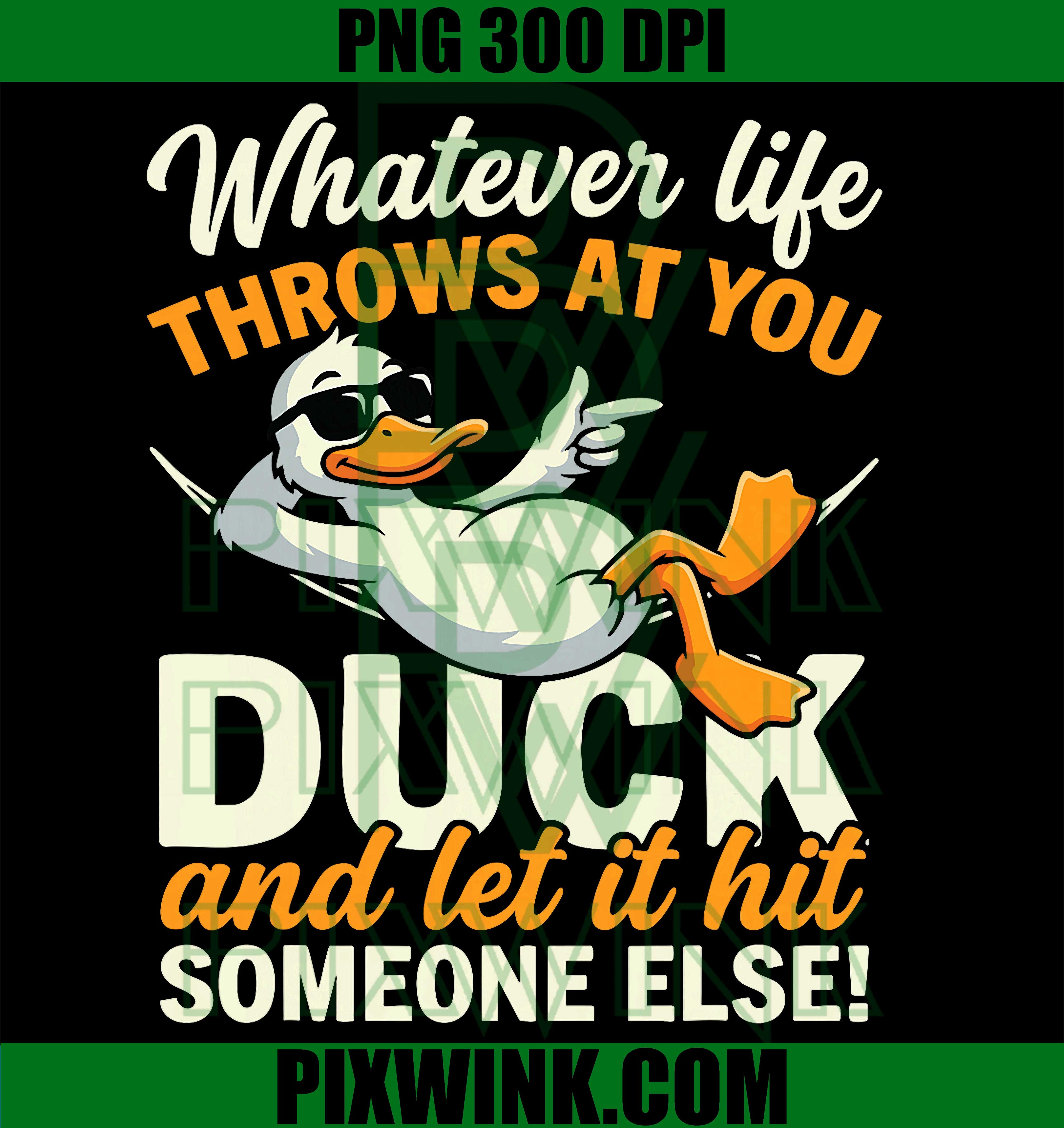 Funny Duck Cartoon Humor Quote PNG, Silly Duck Meme Design PNG