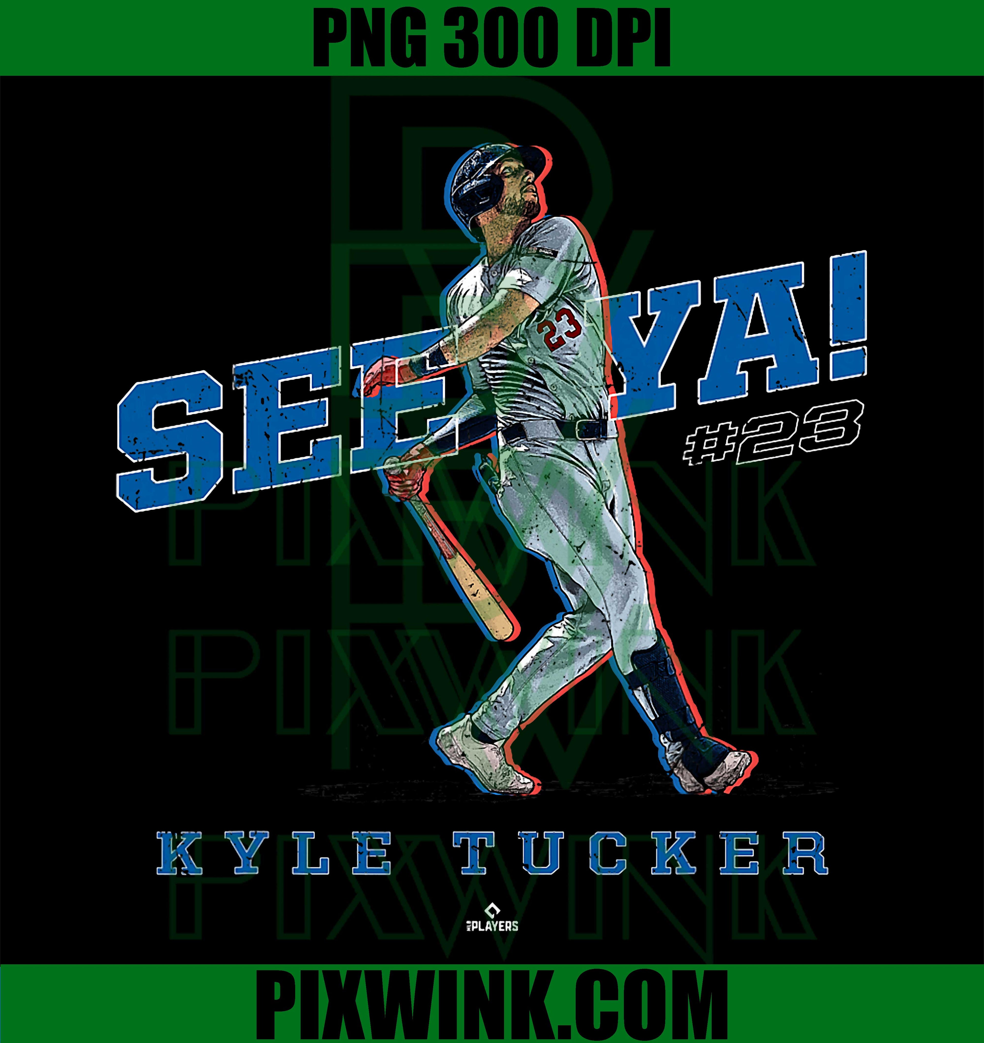 See Ya Kyle Tucker Los Angeles Baseball PNG, MLBPA Player Graphic PNG