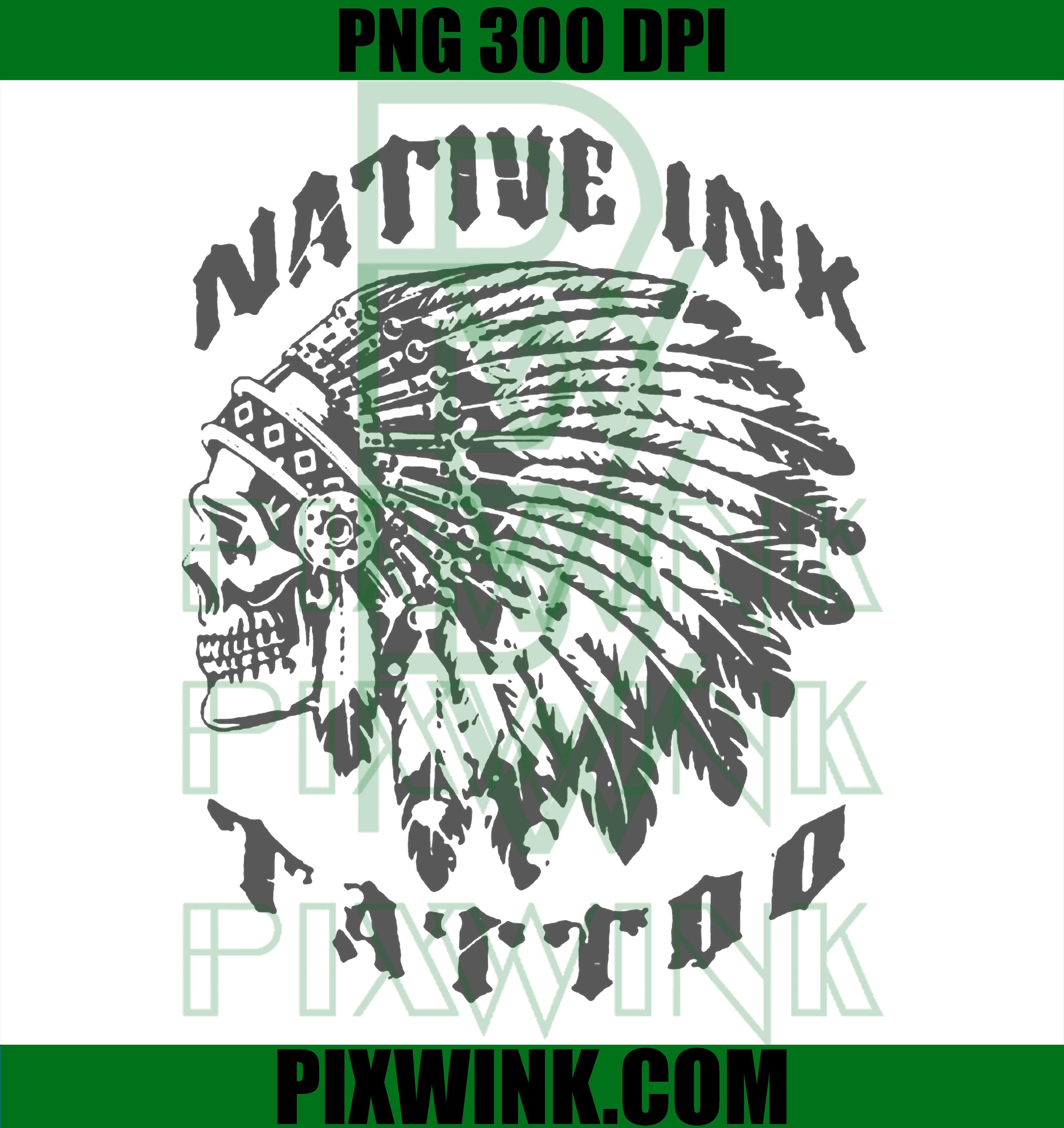 Native Skull PNG, Headdress Design PNG, Bold Ink Crewneck PNG