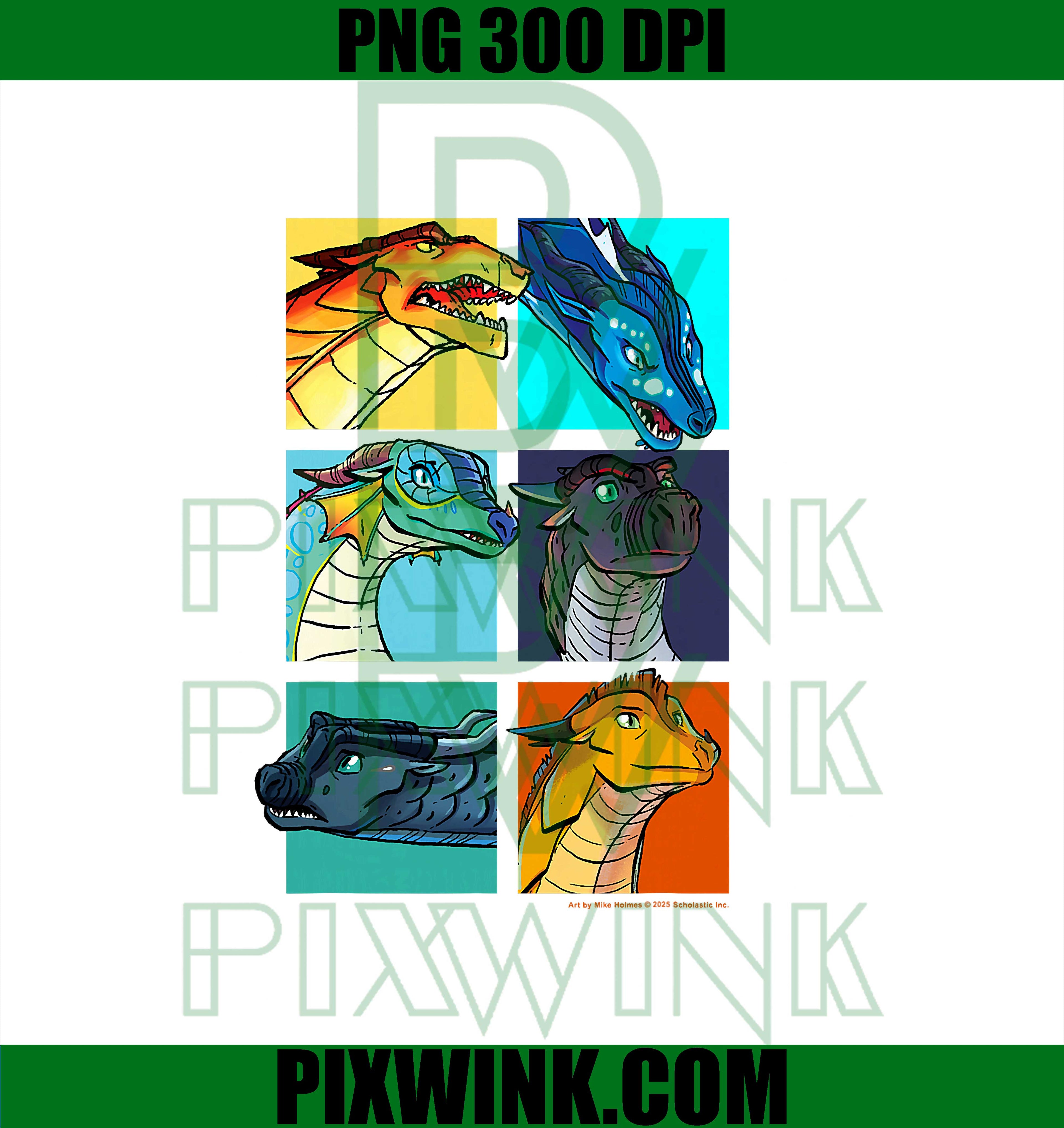 Wings of Fire Character PNG, Bookish PNG, Darkstalker PNG, Glory Dragon PNG, Quibli PNG, Tsunami PNG