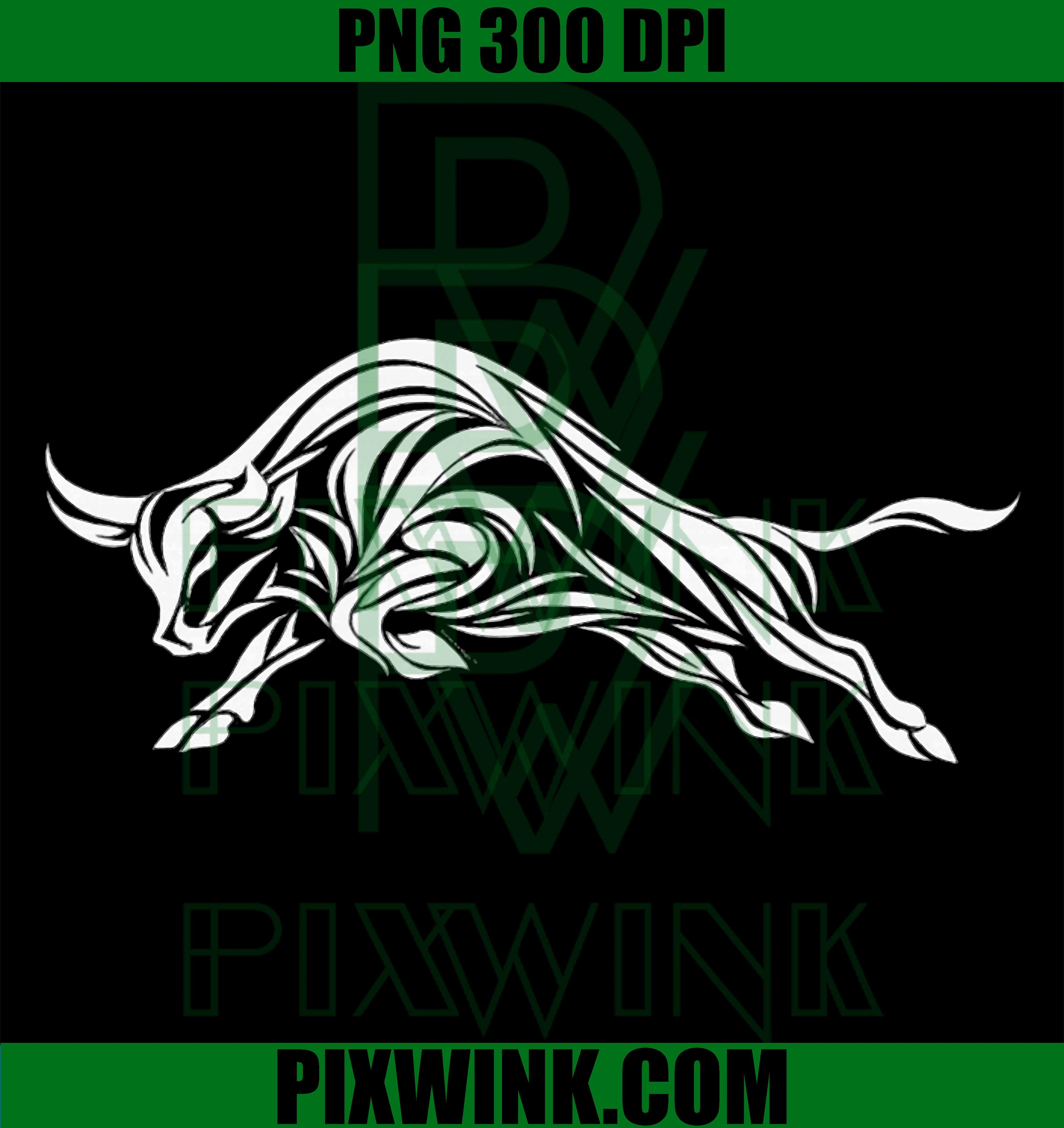 Raging Bull Market Surge PNG, Bold Stock Market Graphic PNG