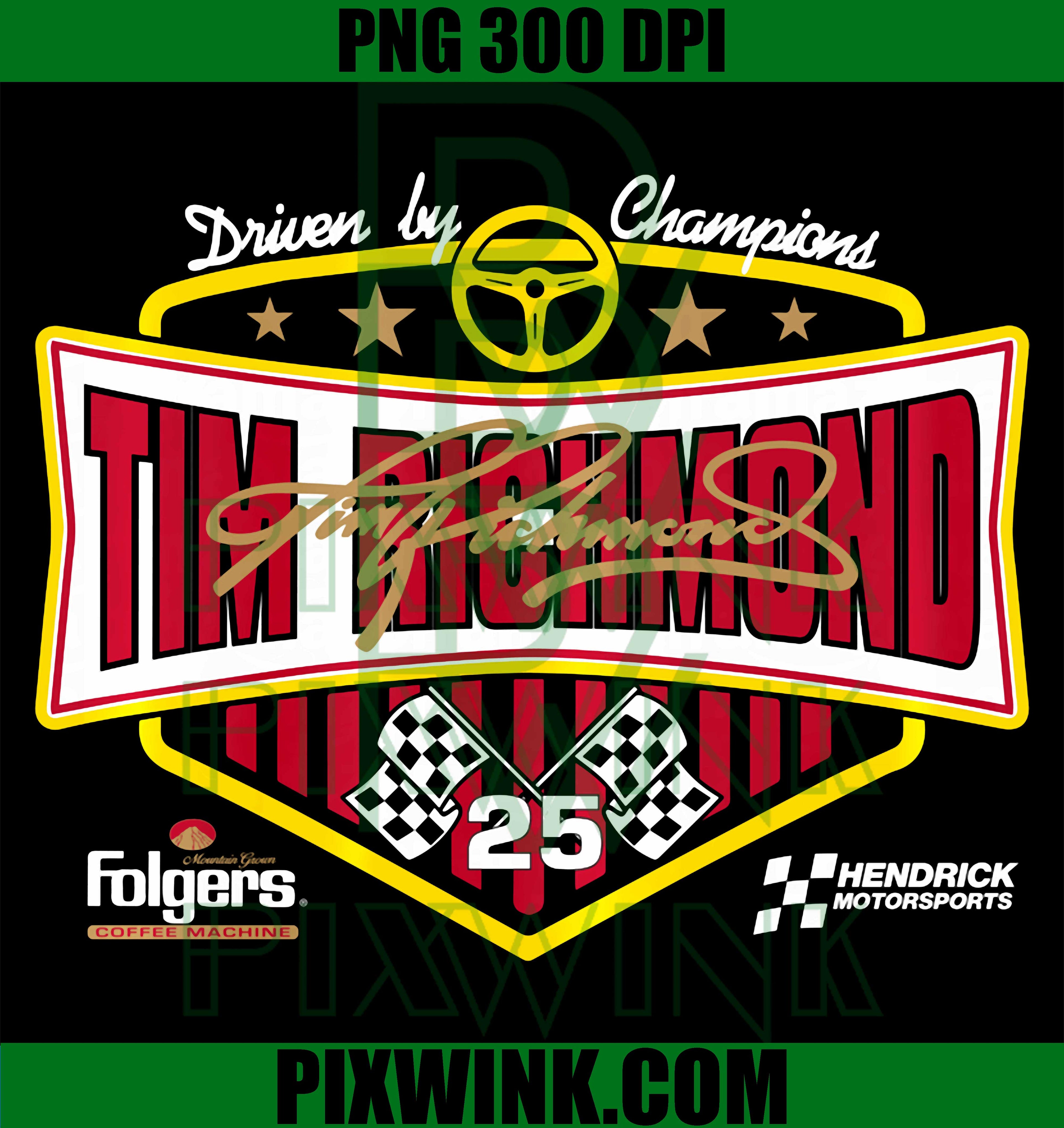 Tim Richmond Hendrick PNG, NASCAR Official Racing Logo PNG