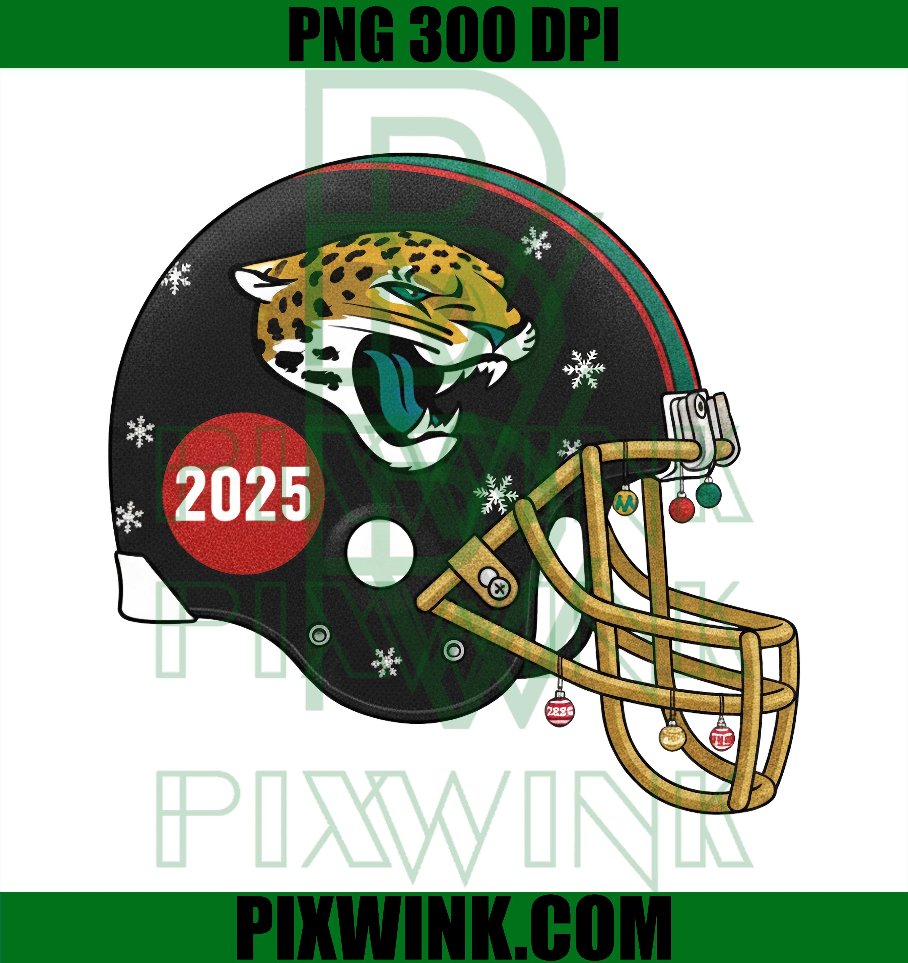 Jacksonville Jaguars Christmas 2025, Football Helmet PNG