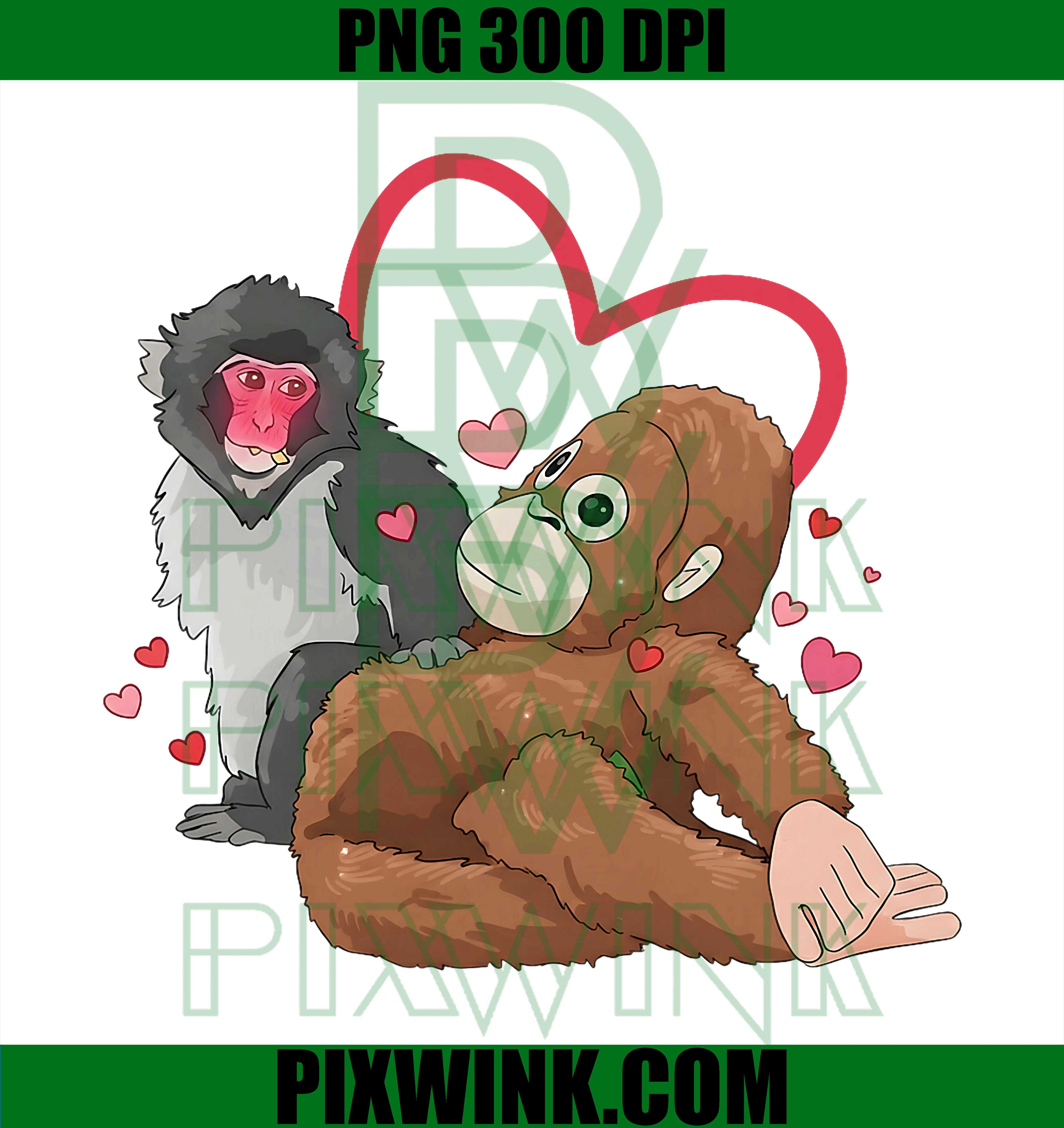 Funny Baby Monkey Punch PNG, Cute Monkey Punch Design PNG