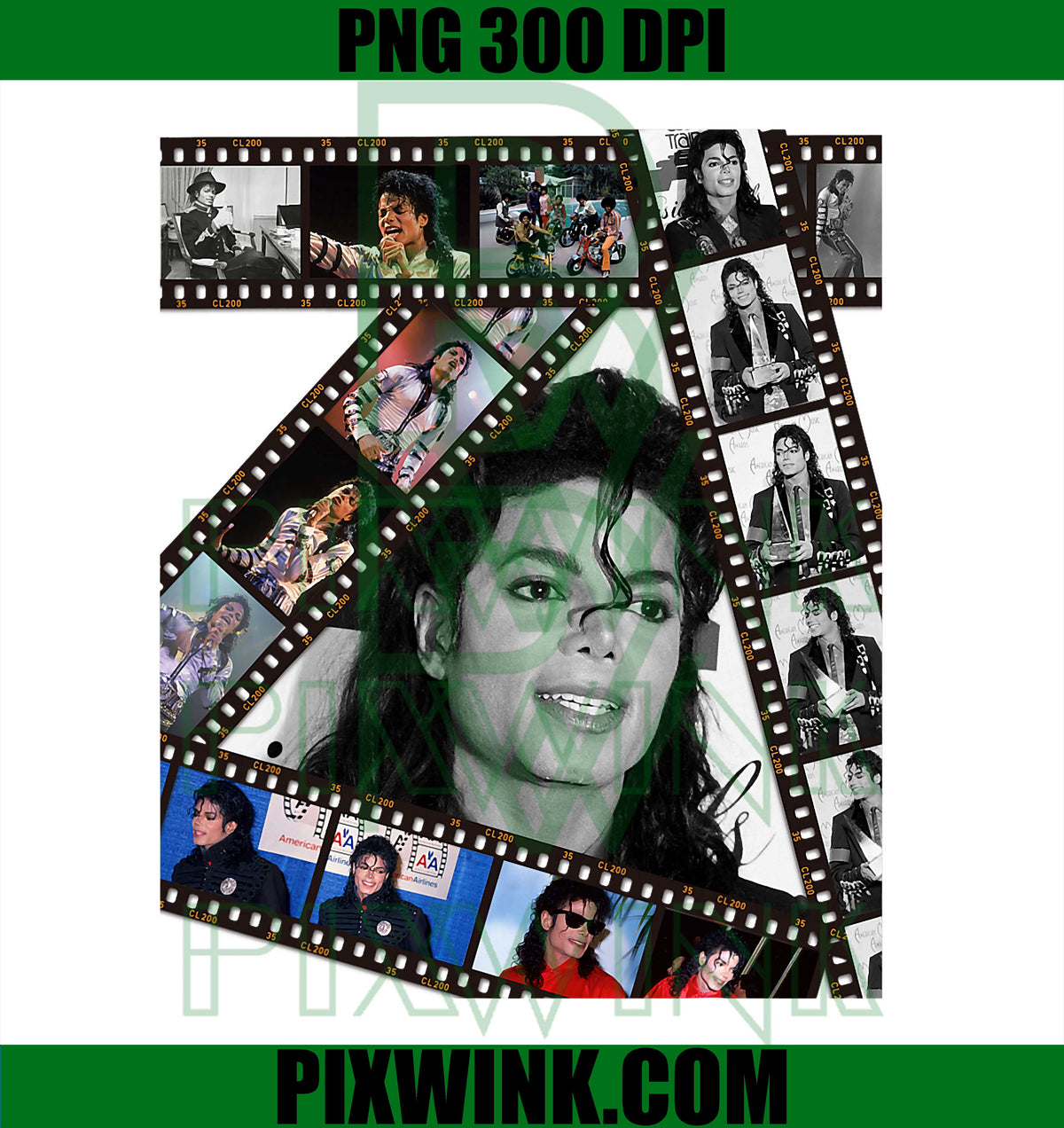 The King of Pop PNG, Michael Jackson MJ-002 PNG, Retro Music MJ PNG