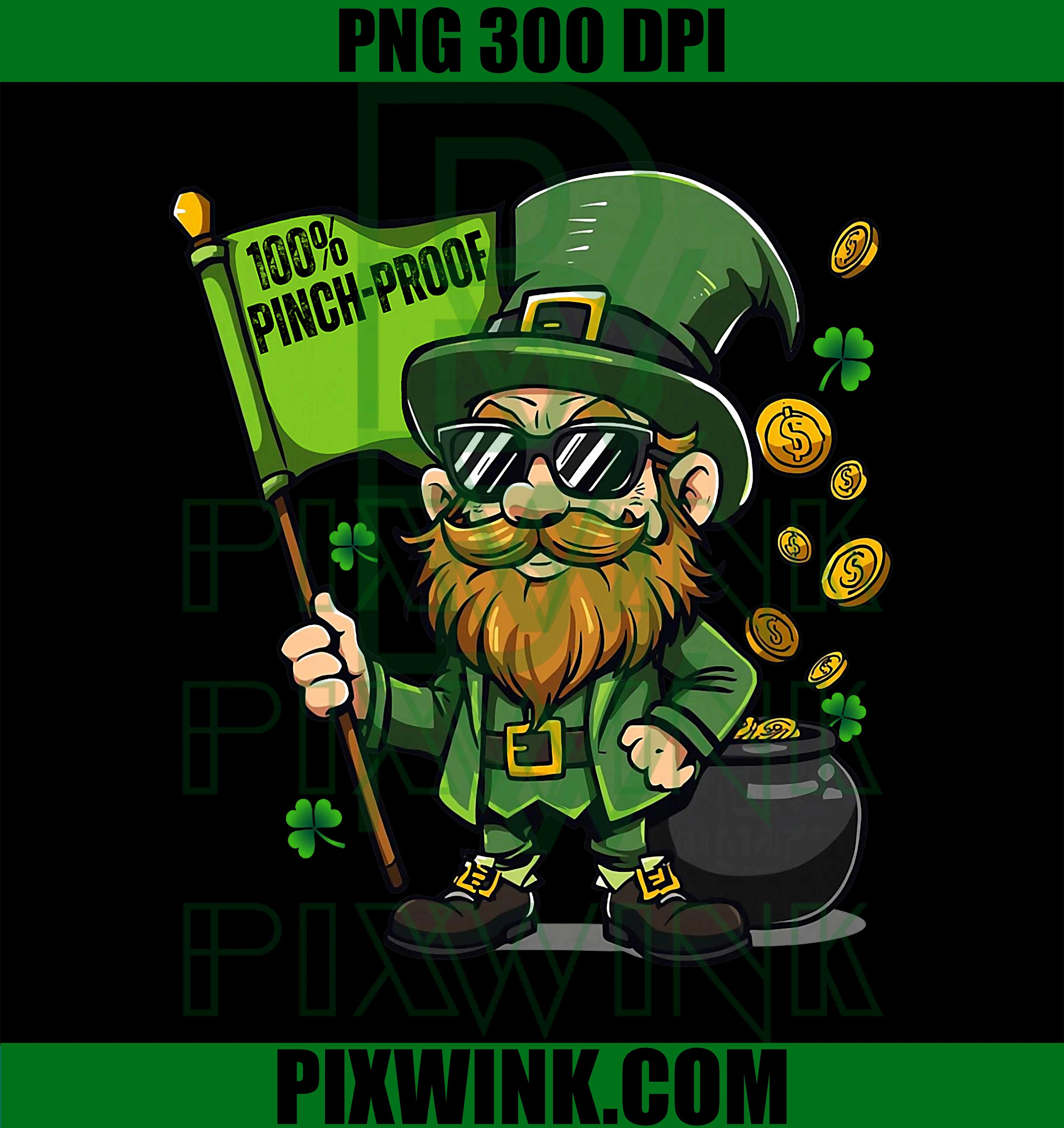 100 Pinch-Proof, Funny Irish Leprechaun St Patricks Day PNG