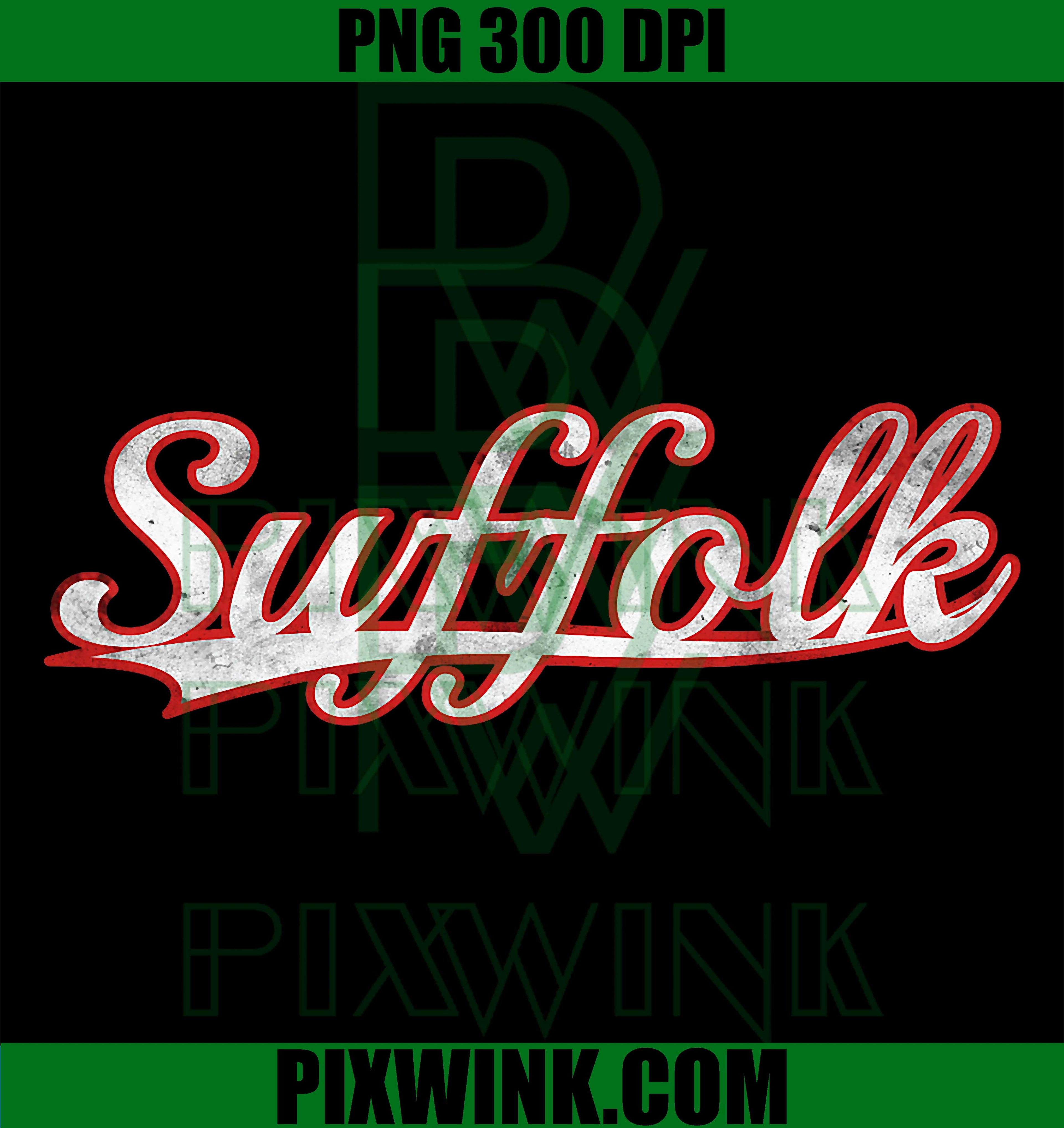 Suffolk Virginia Vintage PNG, Tidewater Region Varsity PNG, Distressed Virginia PNG