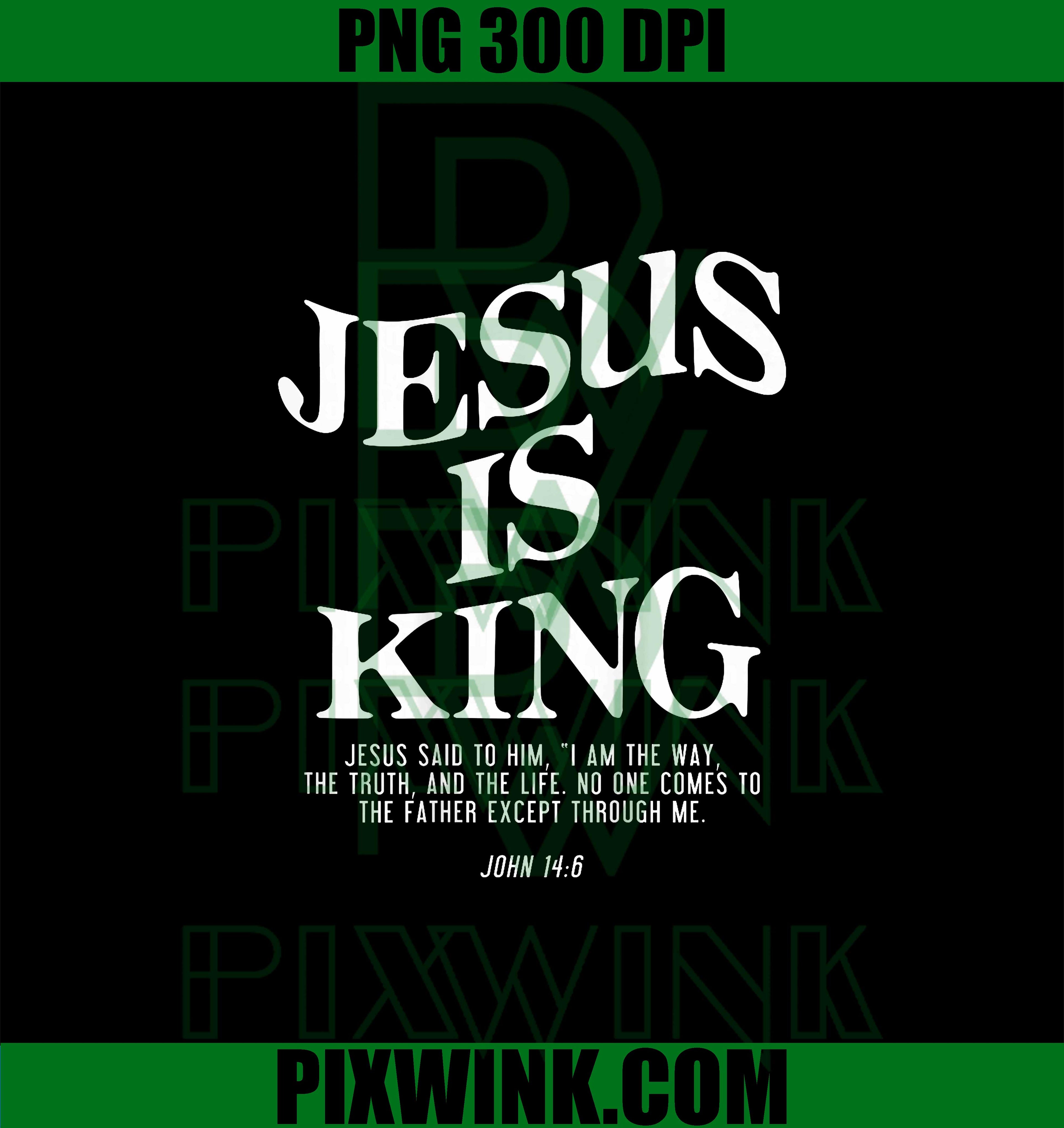 Jesus Is King PNG