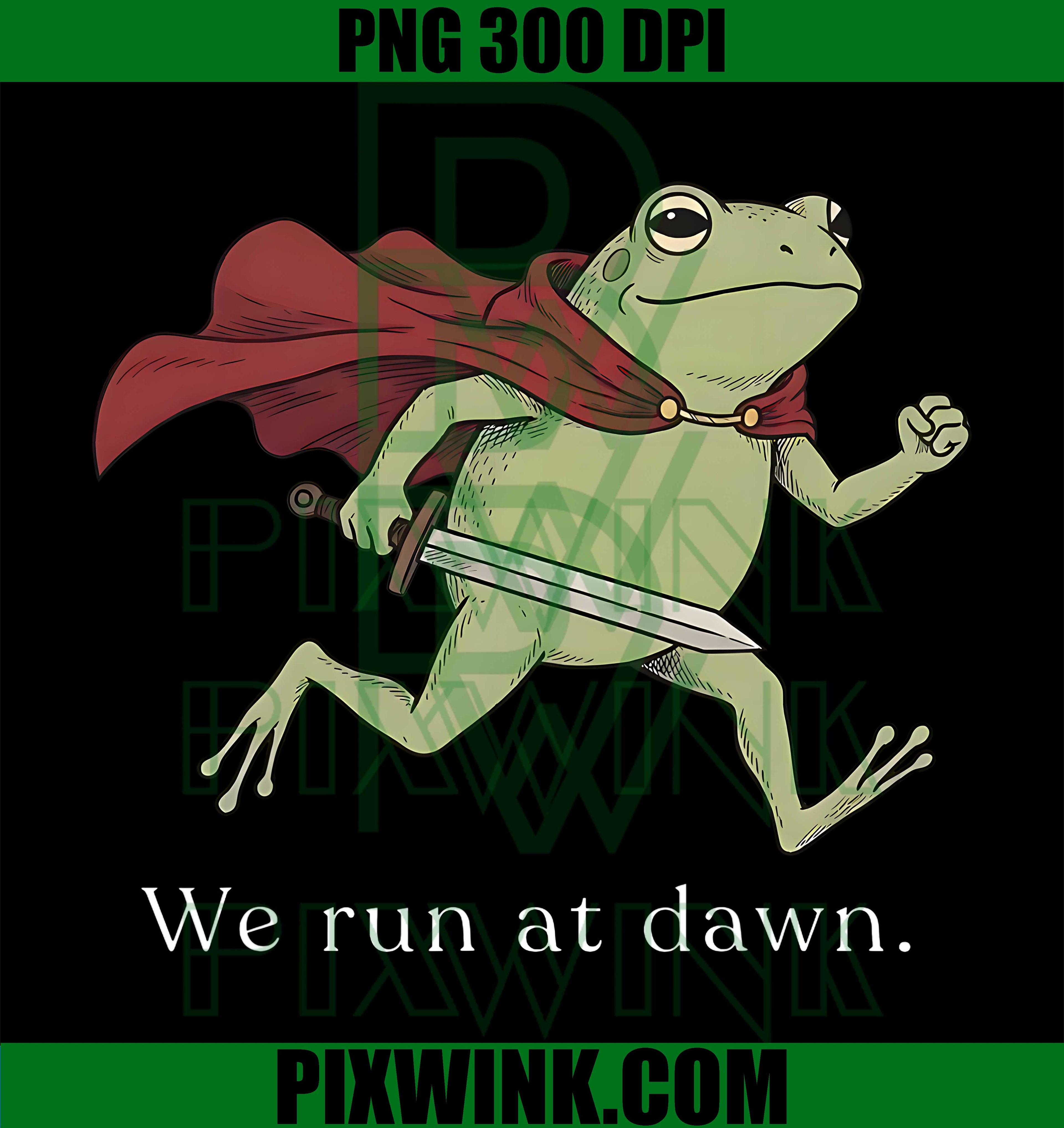 Funny Running Frog PNG, Marathon Jogging Humor PNG