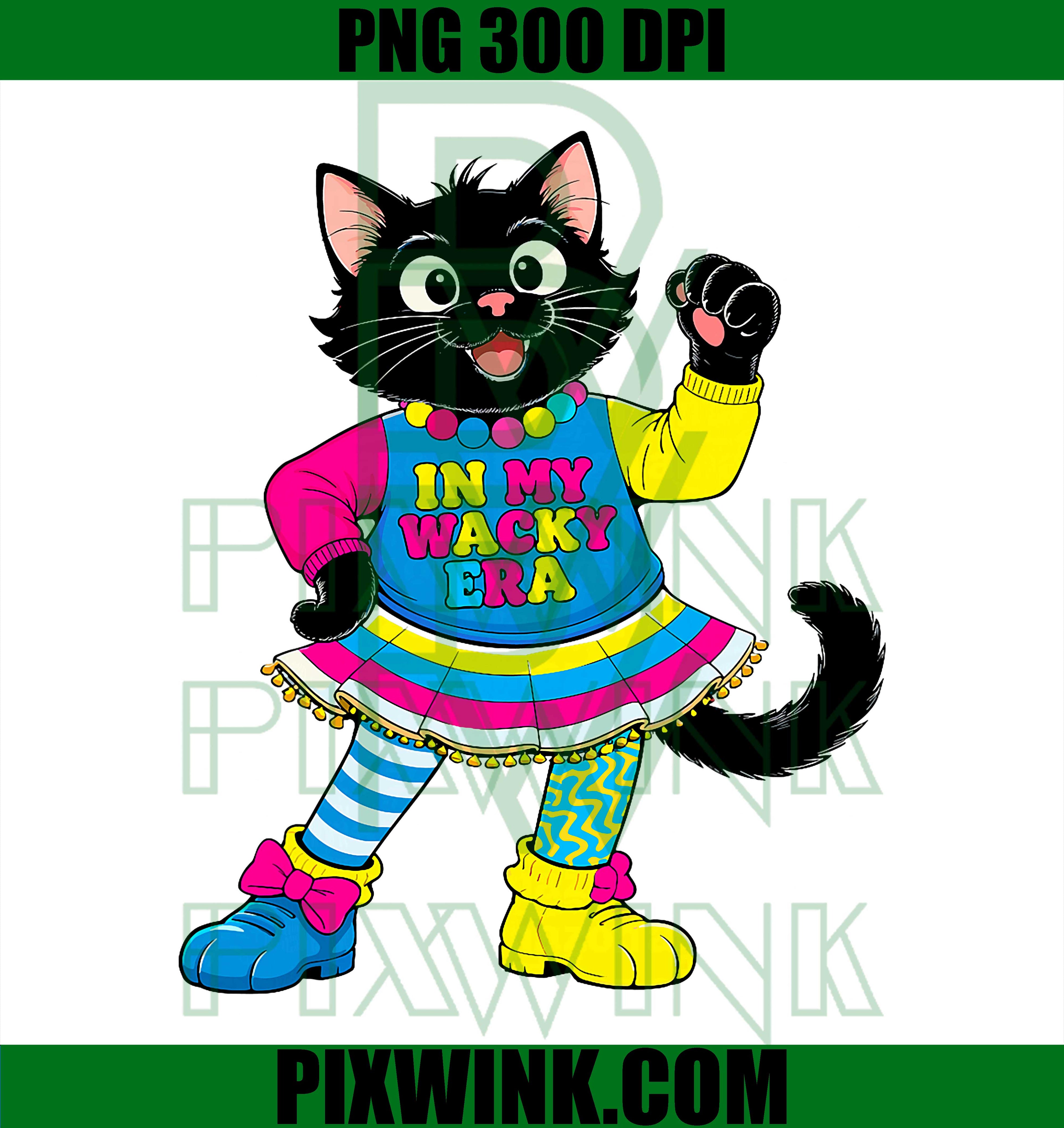 Wacky Costume Mismatch Day Cat PNG, Funny Wacky Day Cat Graphic PNG