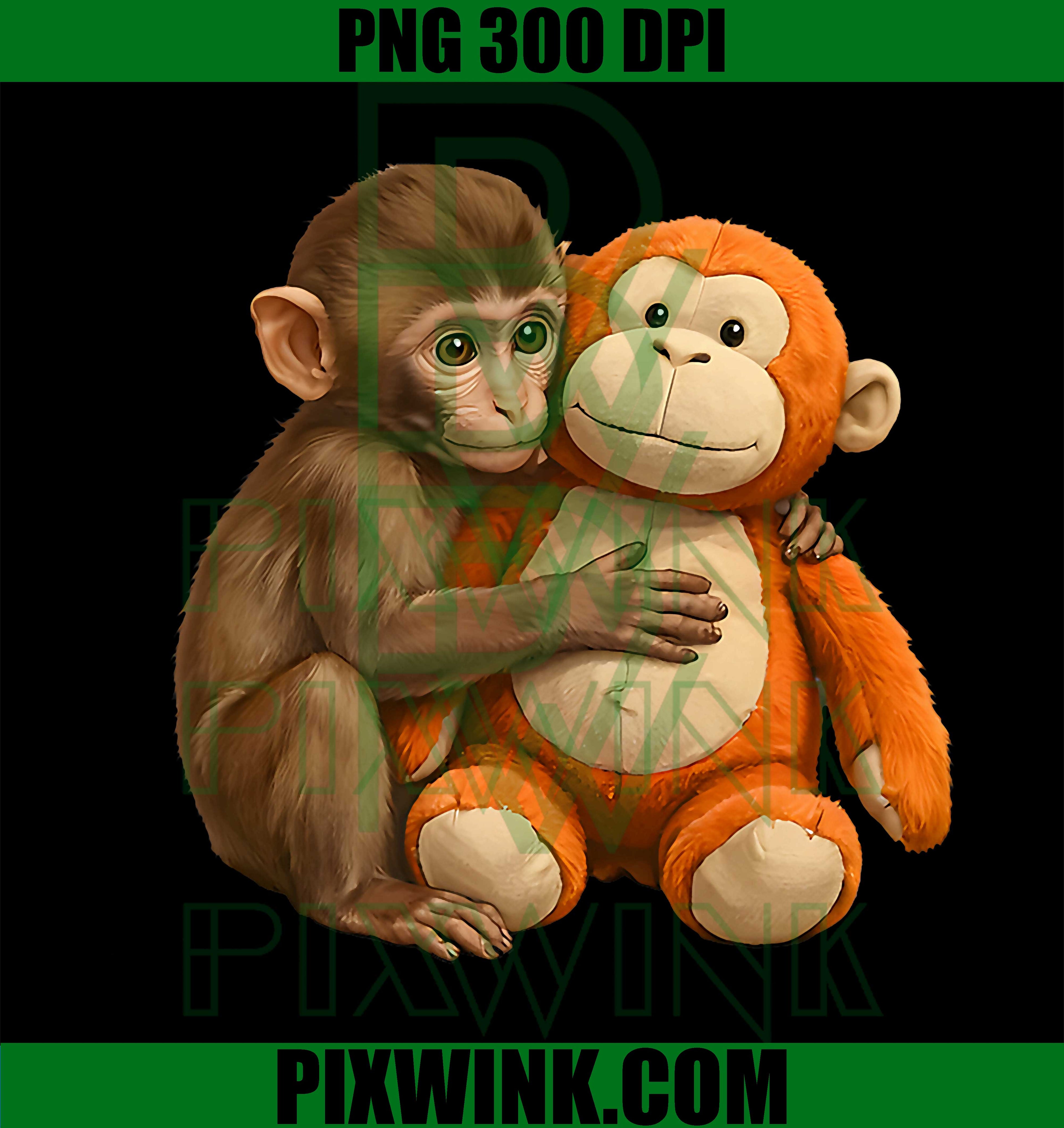 Punch Monkey Baby PNG, Cute Monkey Punch PNG, Funny Monkey PNG