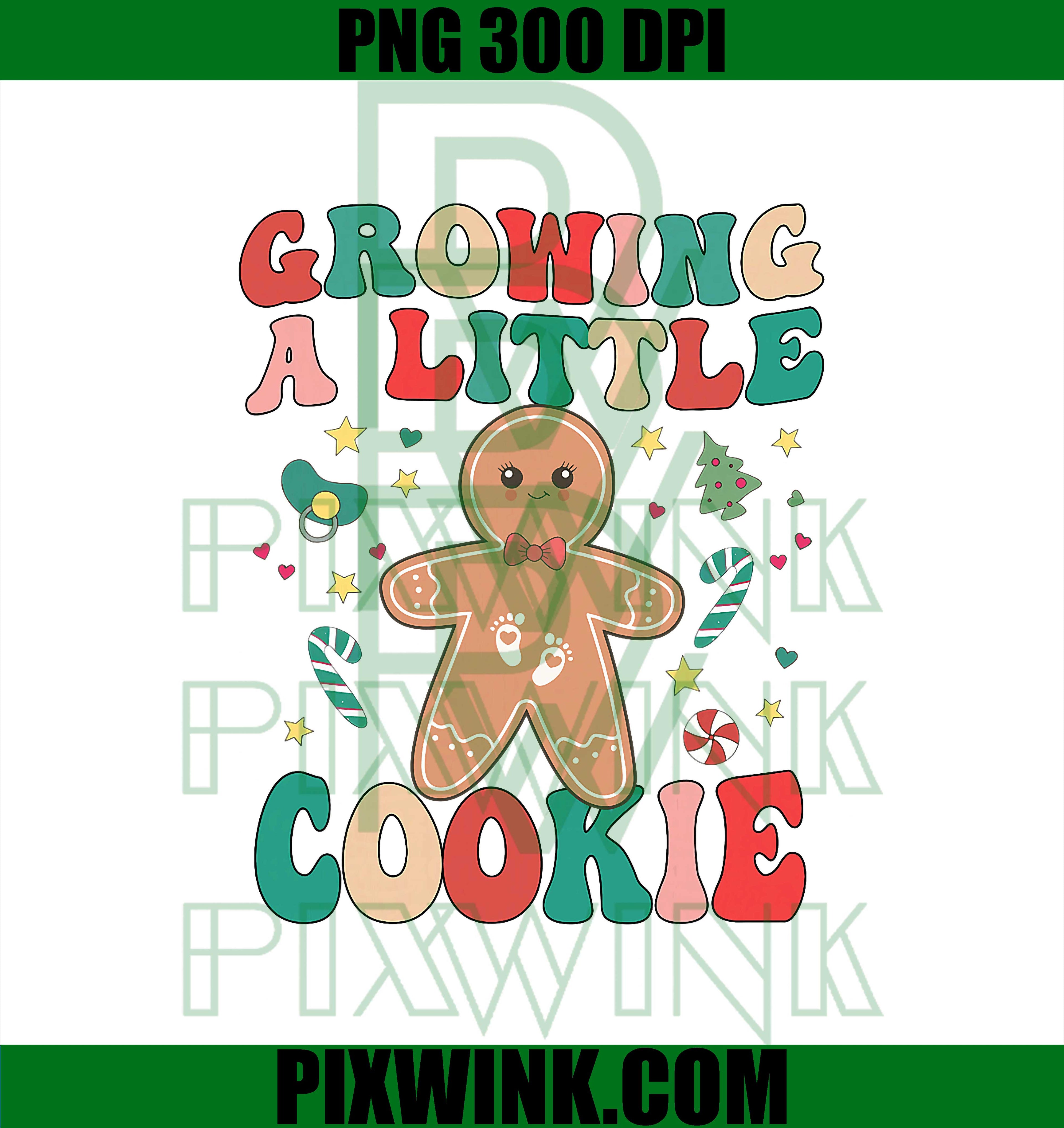 Growing A Little Cookie and Baking PNG, Maternity Christmas PNG