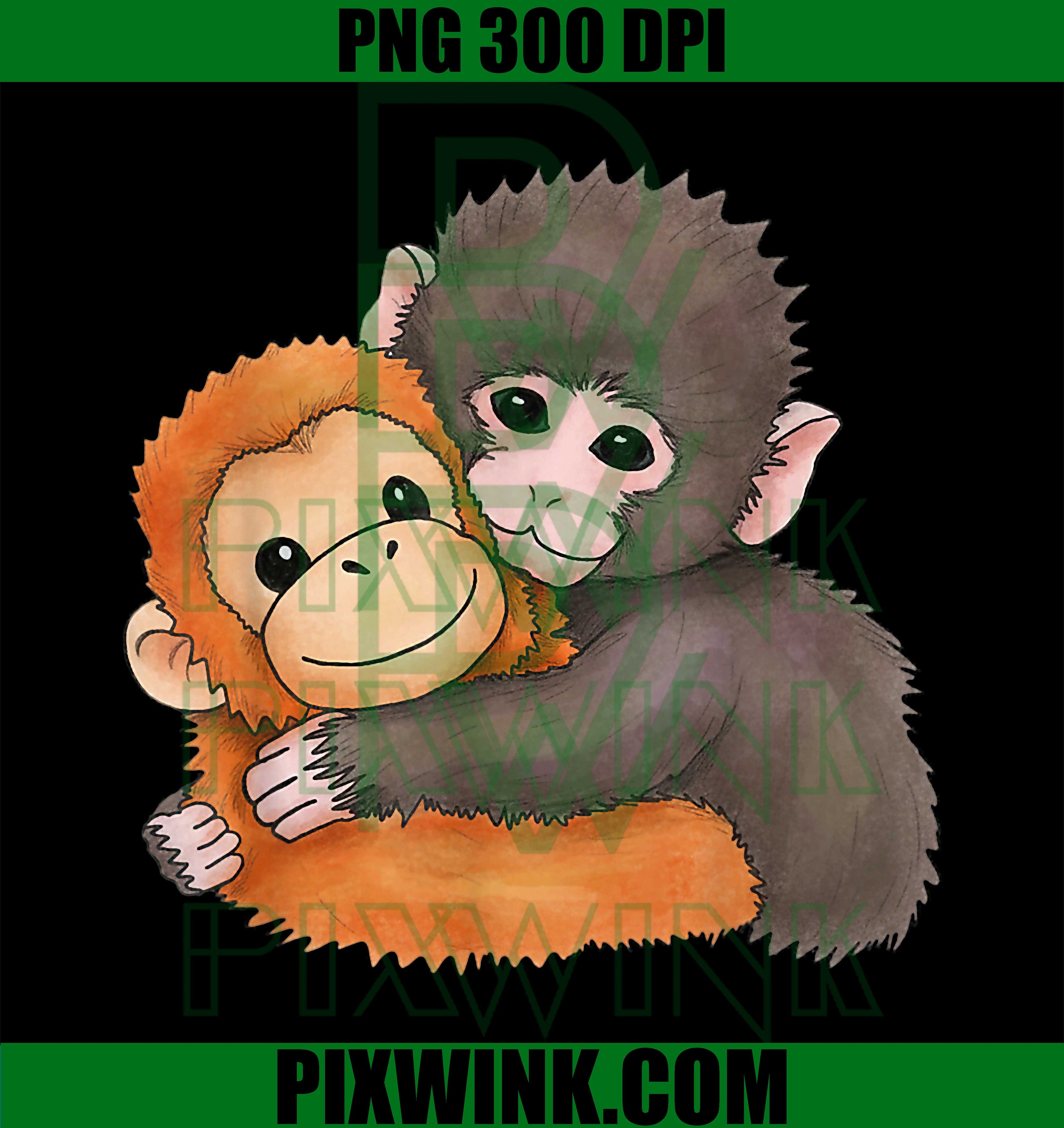 Punch Monkey Baby PNG, Cute Monkey Baby PNG, Funny Baby Monkey PNG