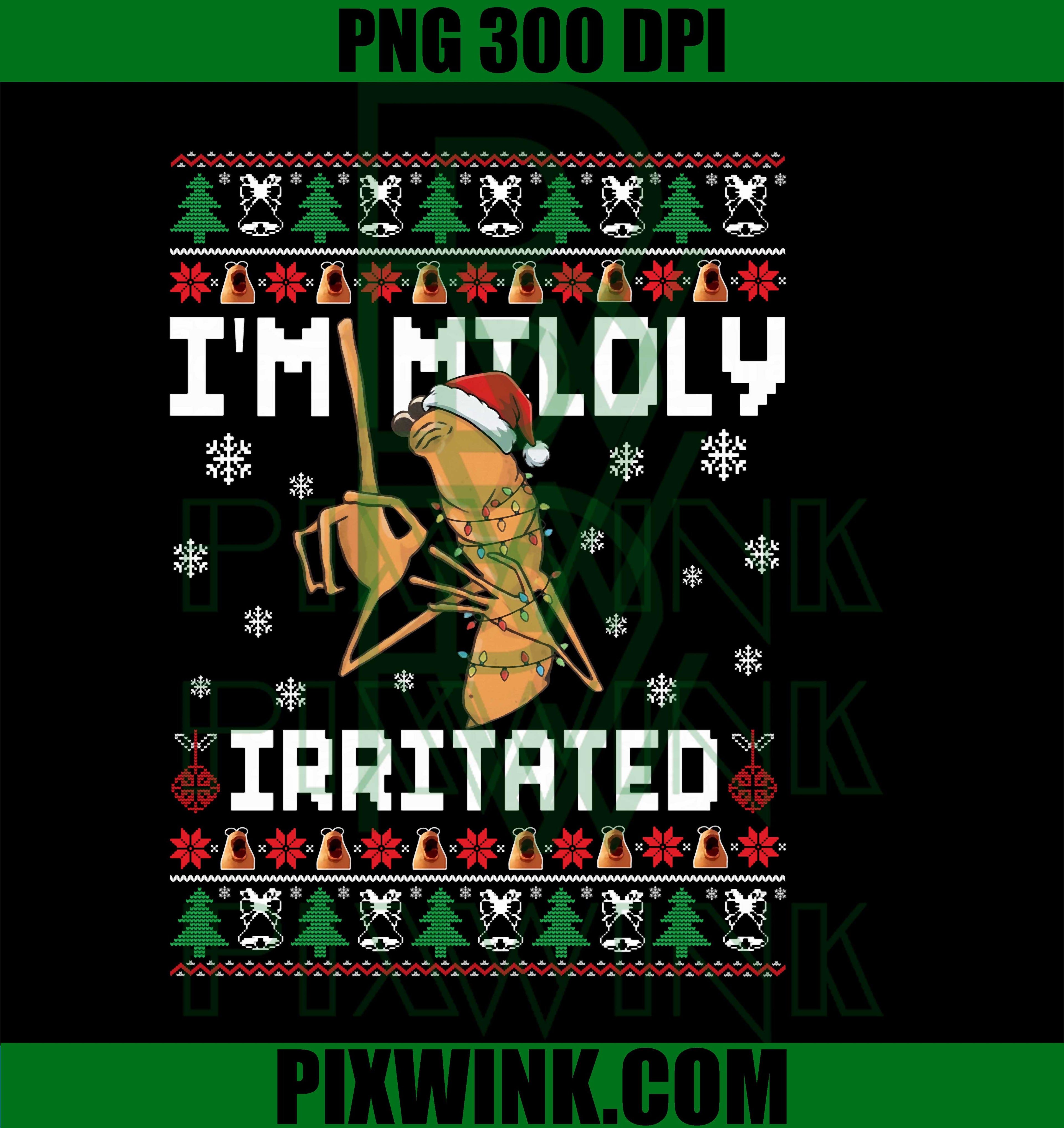 I'm Mildly Irritated Marcus The Worm Christmas, Funny Meme PNG