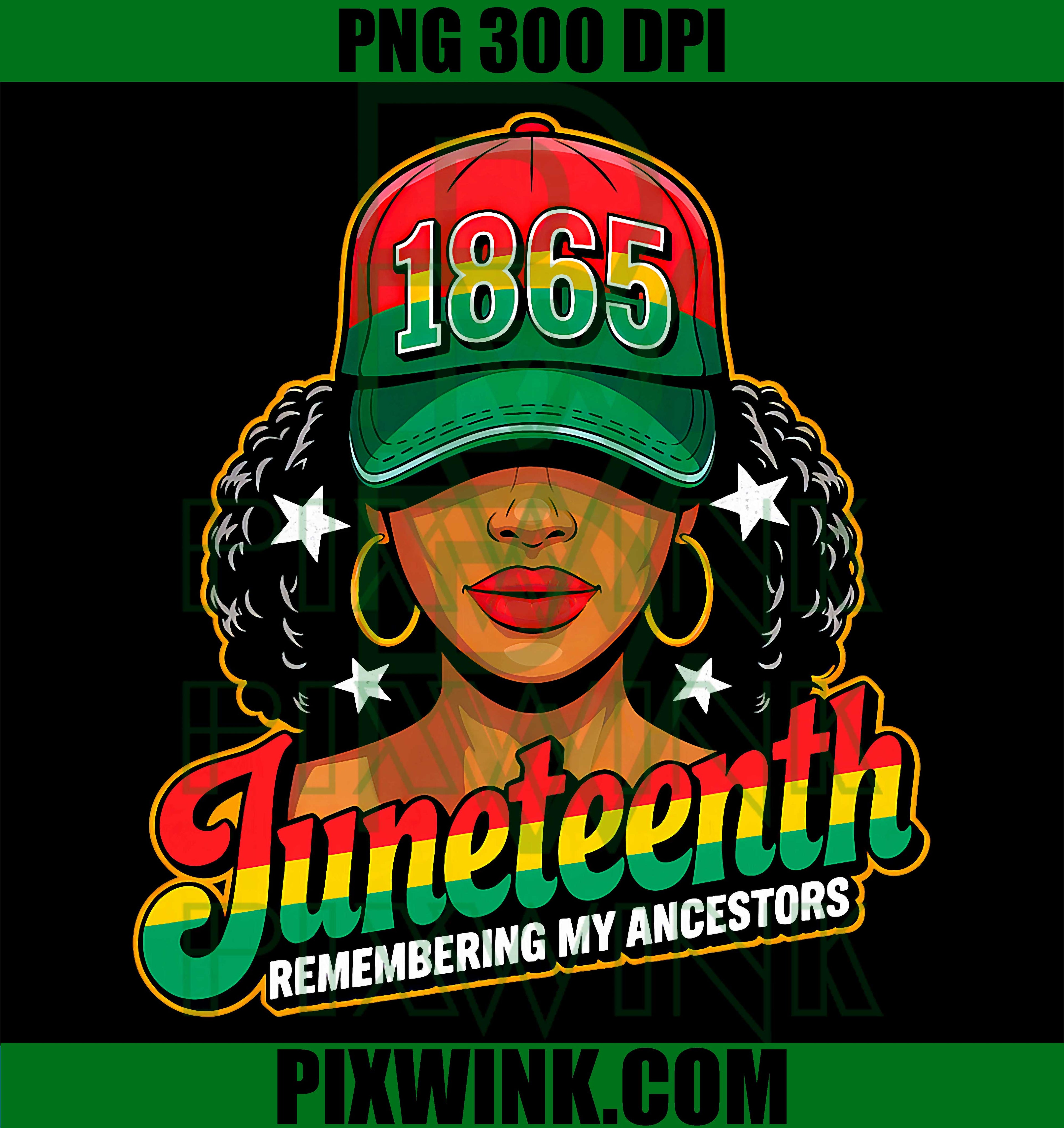 Remembering Ancestor Juneteenth 1865 PNG, Black Freedom Day Retro Design