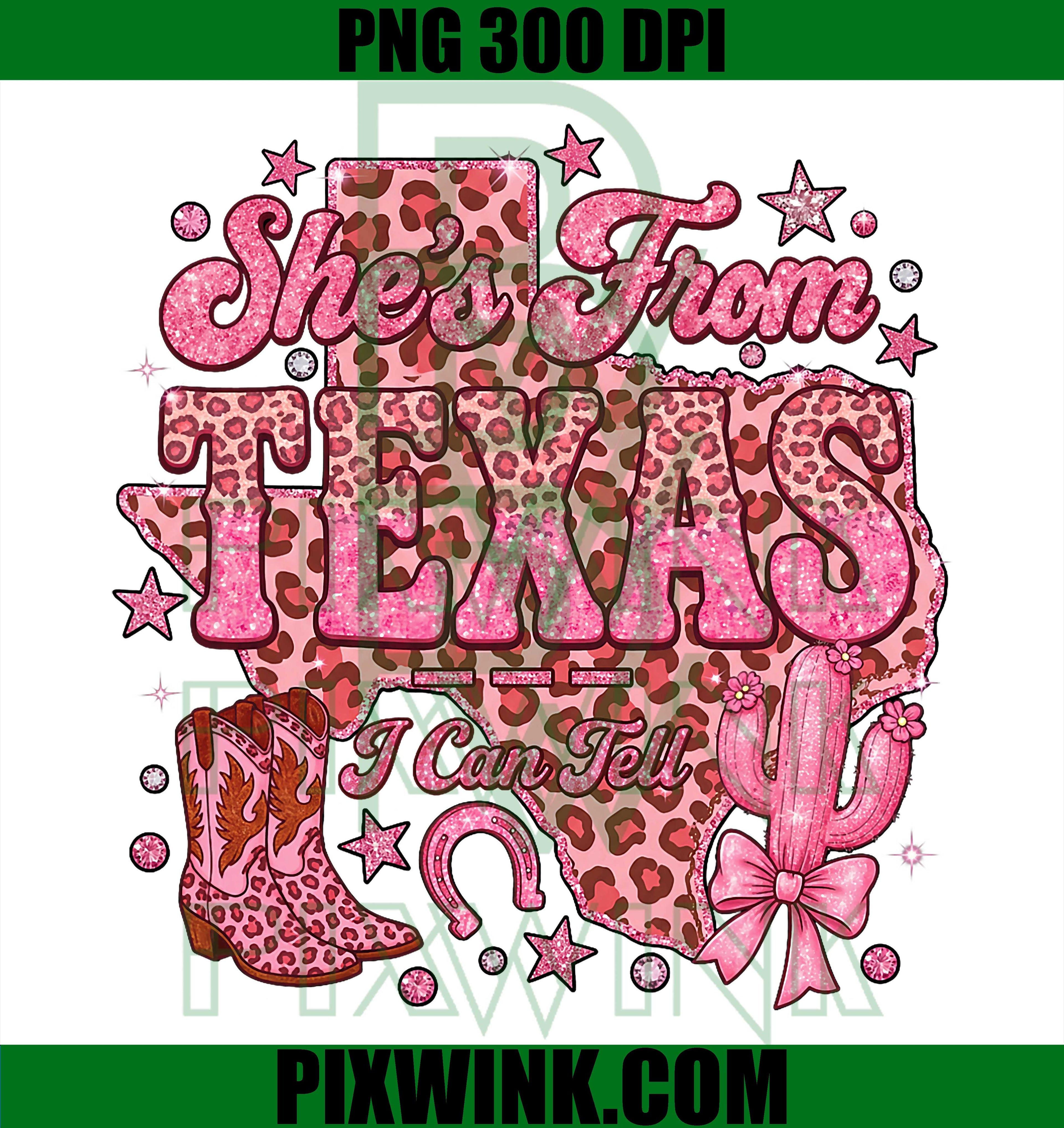 Texas Girl Retro Vintage PNG, She Is From Texas Design PNG