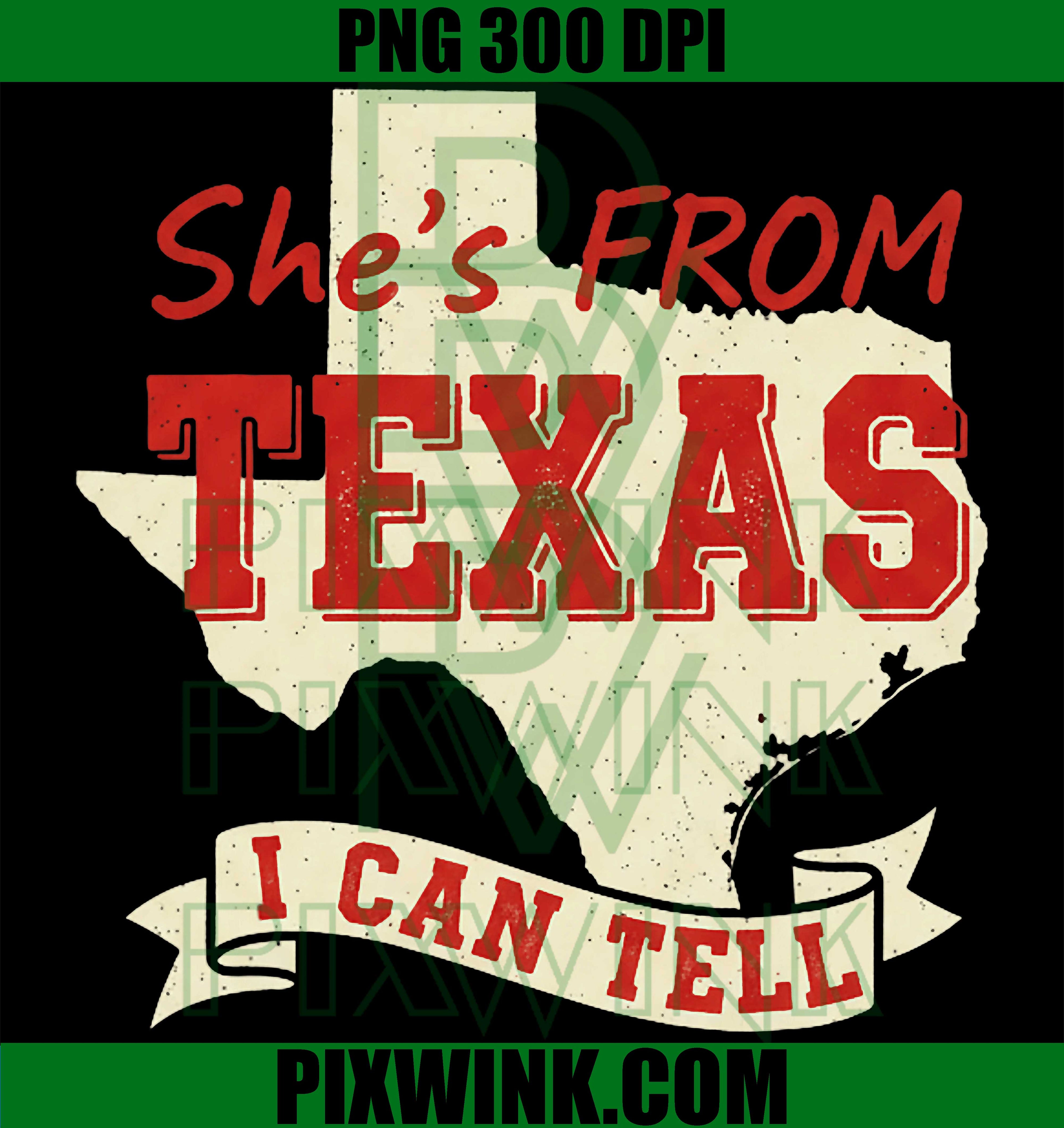 Texas Cowgirl Pride PNG, She Is From Texas Design PNG