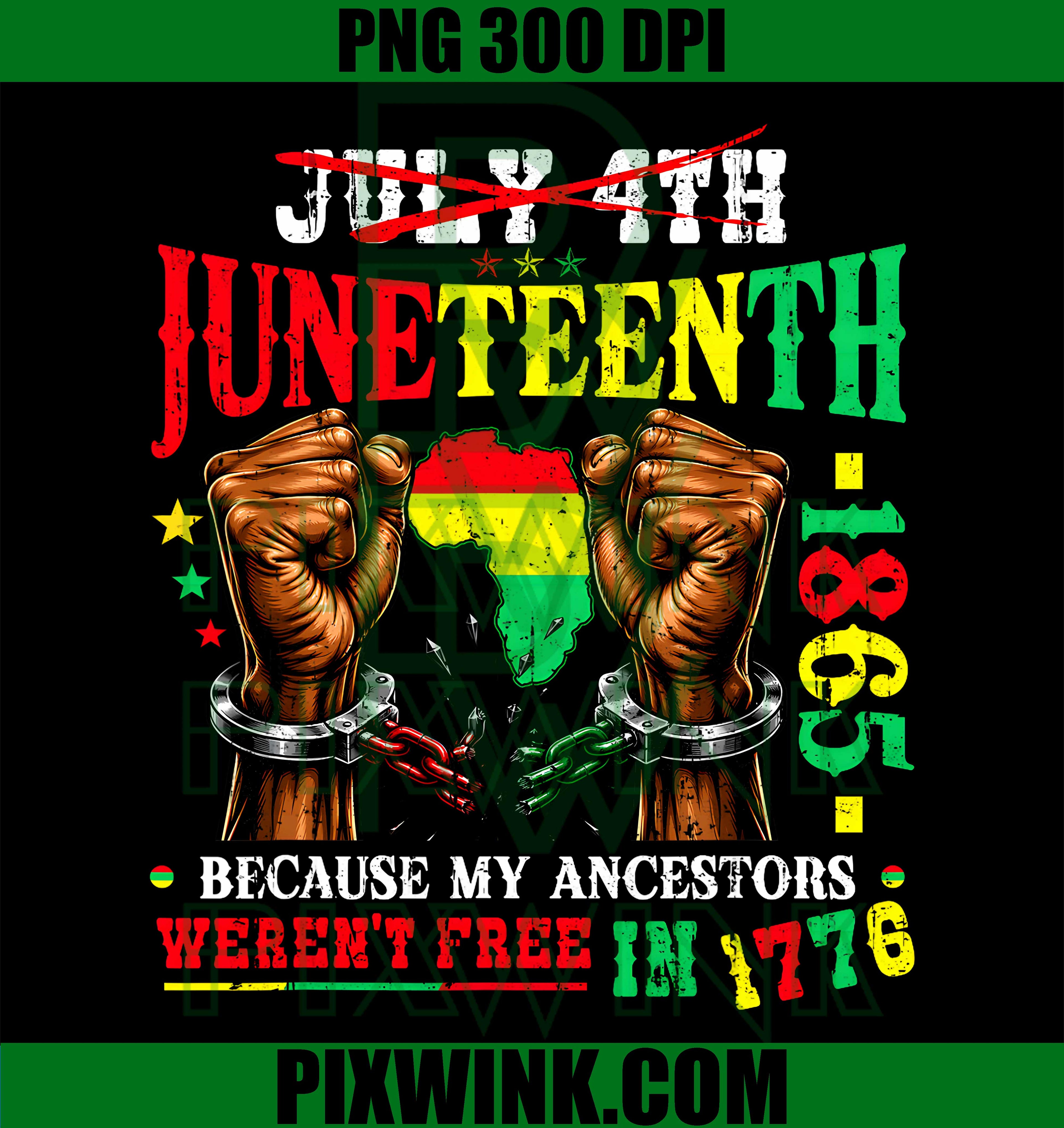 Juneteenth 1865 Afro American PNG, 4th of July Patriotic PNG