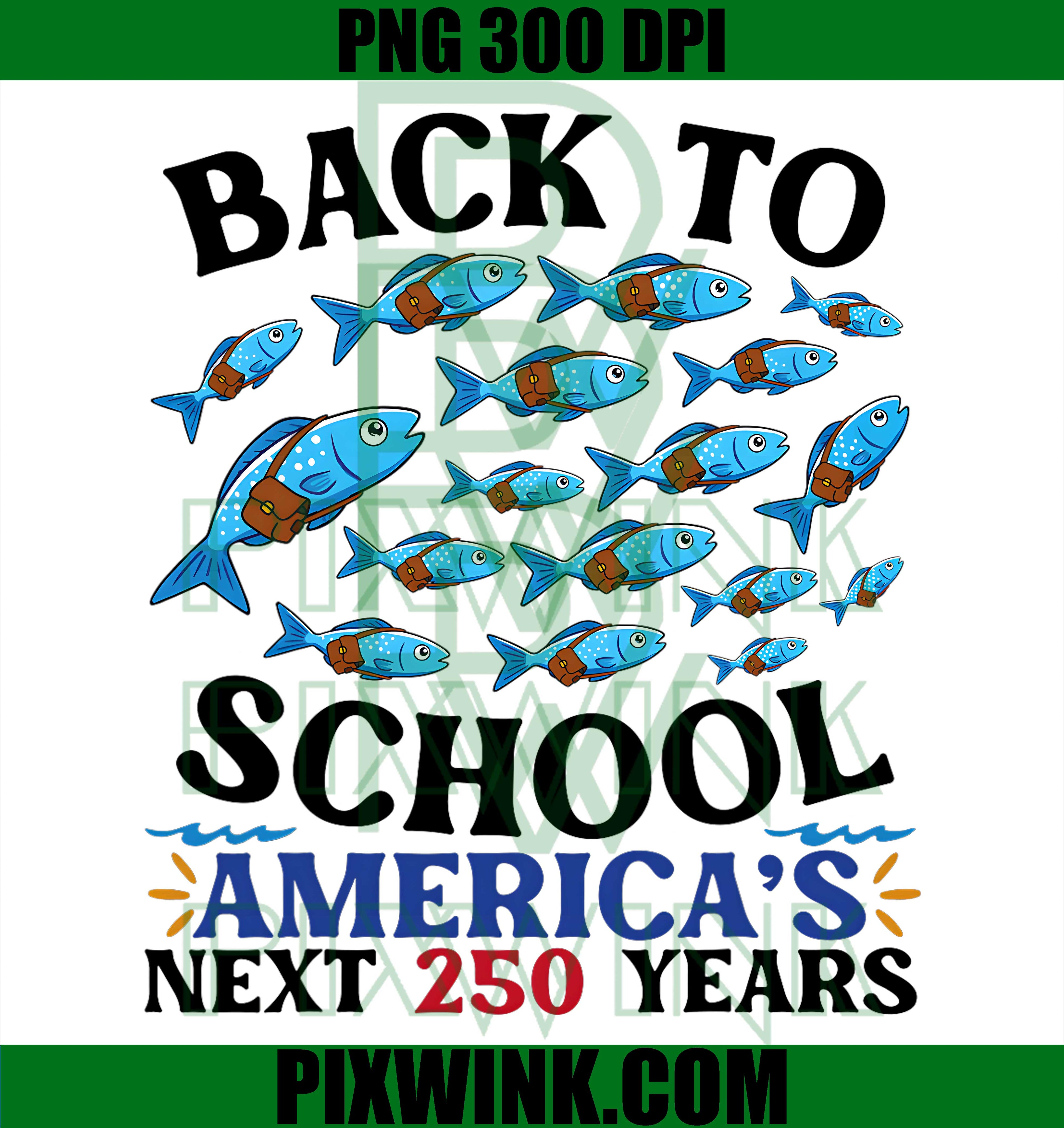 US 250 Back to School America Future PNG, Next 250 Years Students PNG