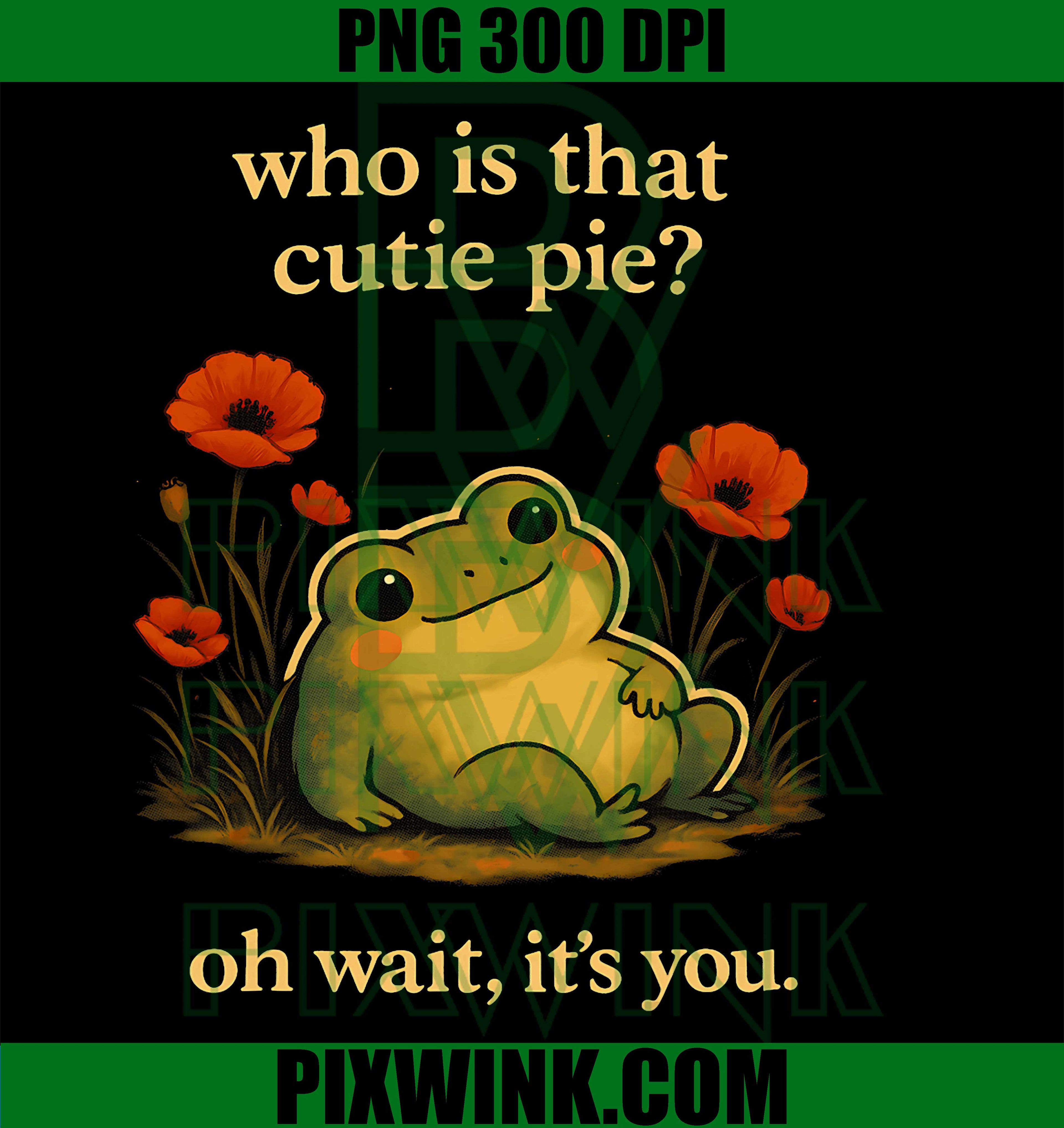 Cute Frog Compliment for Kawaii Animal Humor PNG