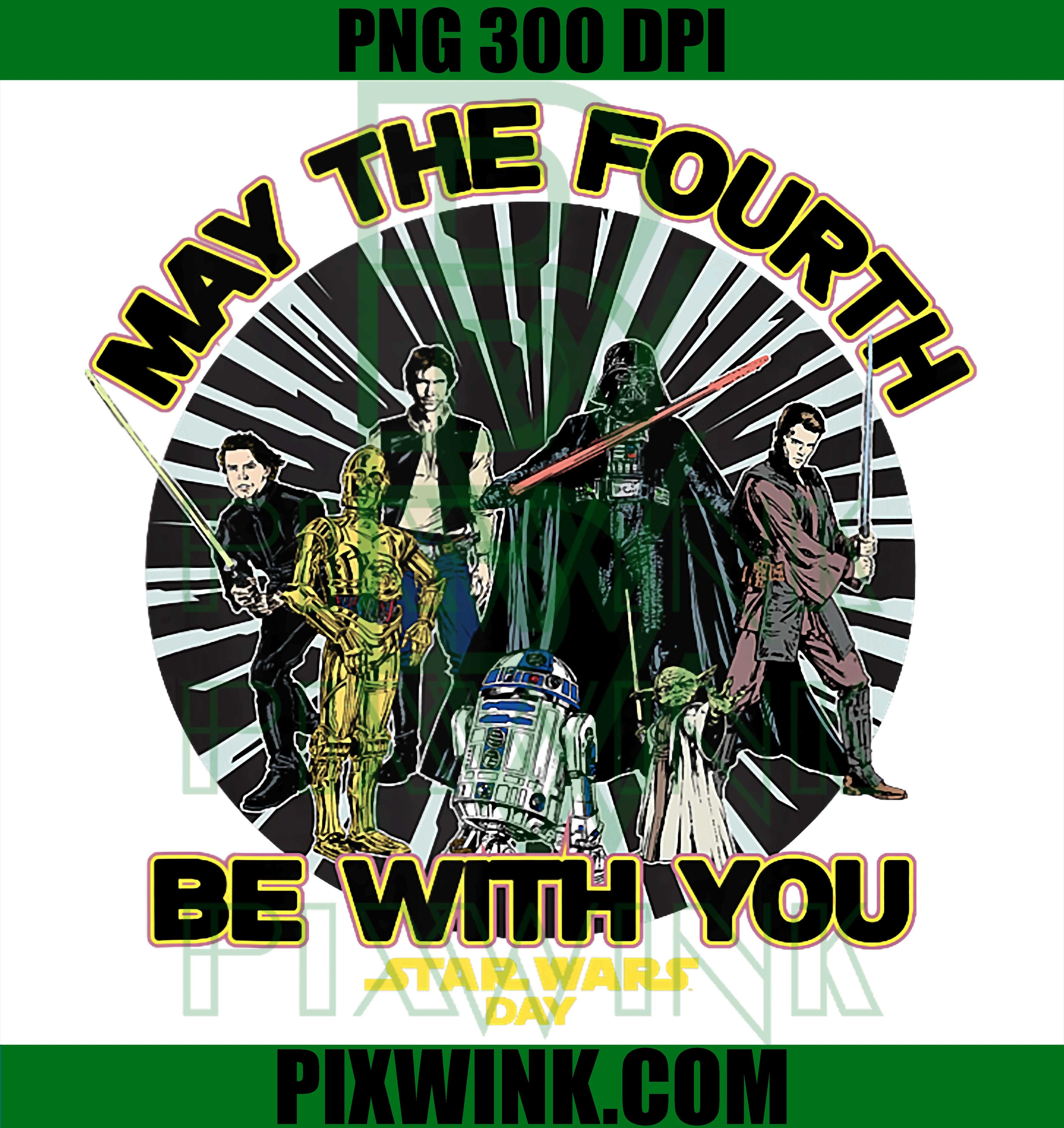 May The Fourth PNG, Star Wars Characters PNG