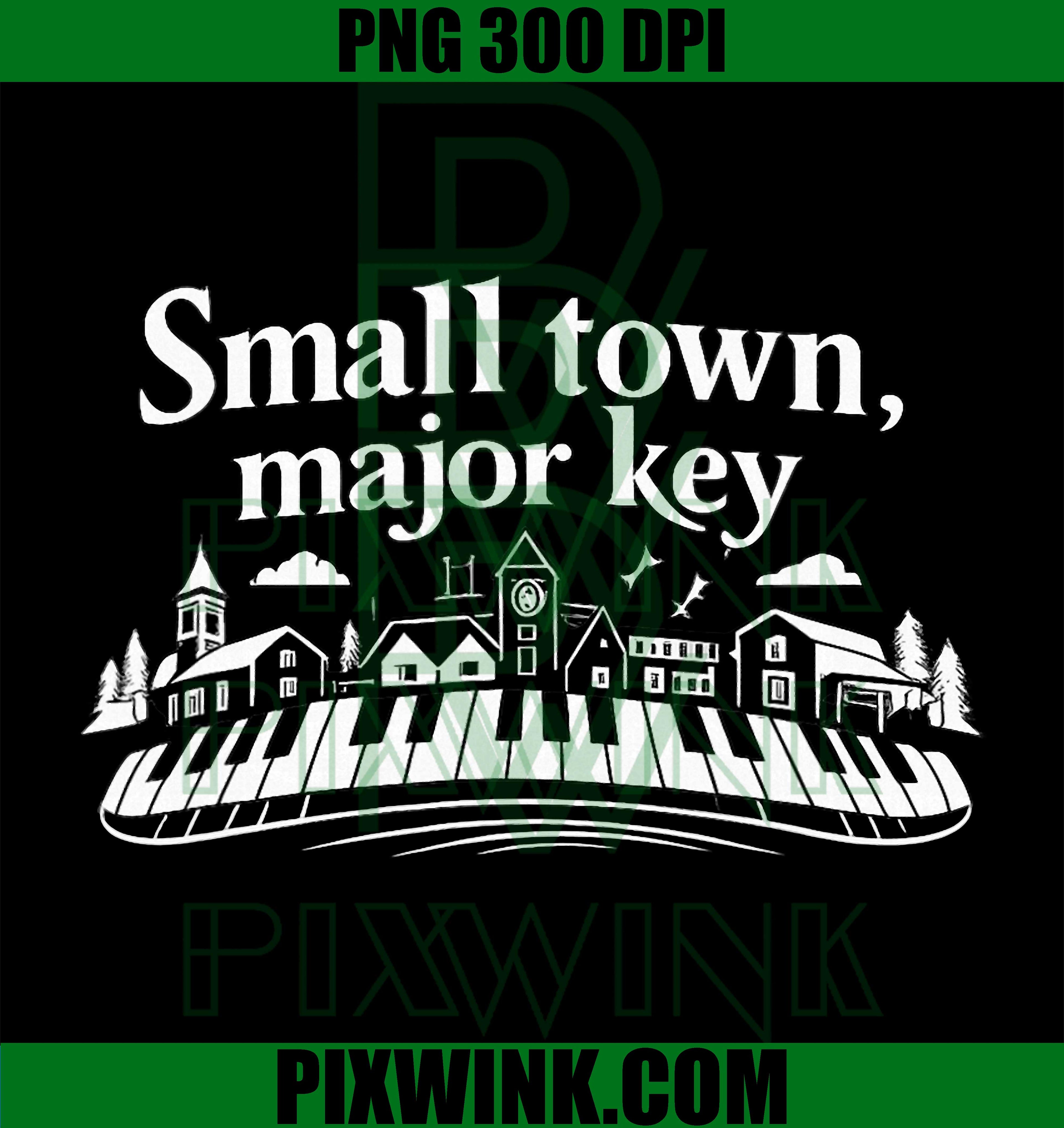Small Town Major Key PNG, Local Pride Badge Piano PNG
