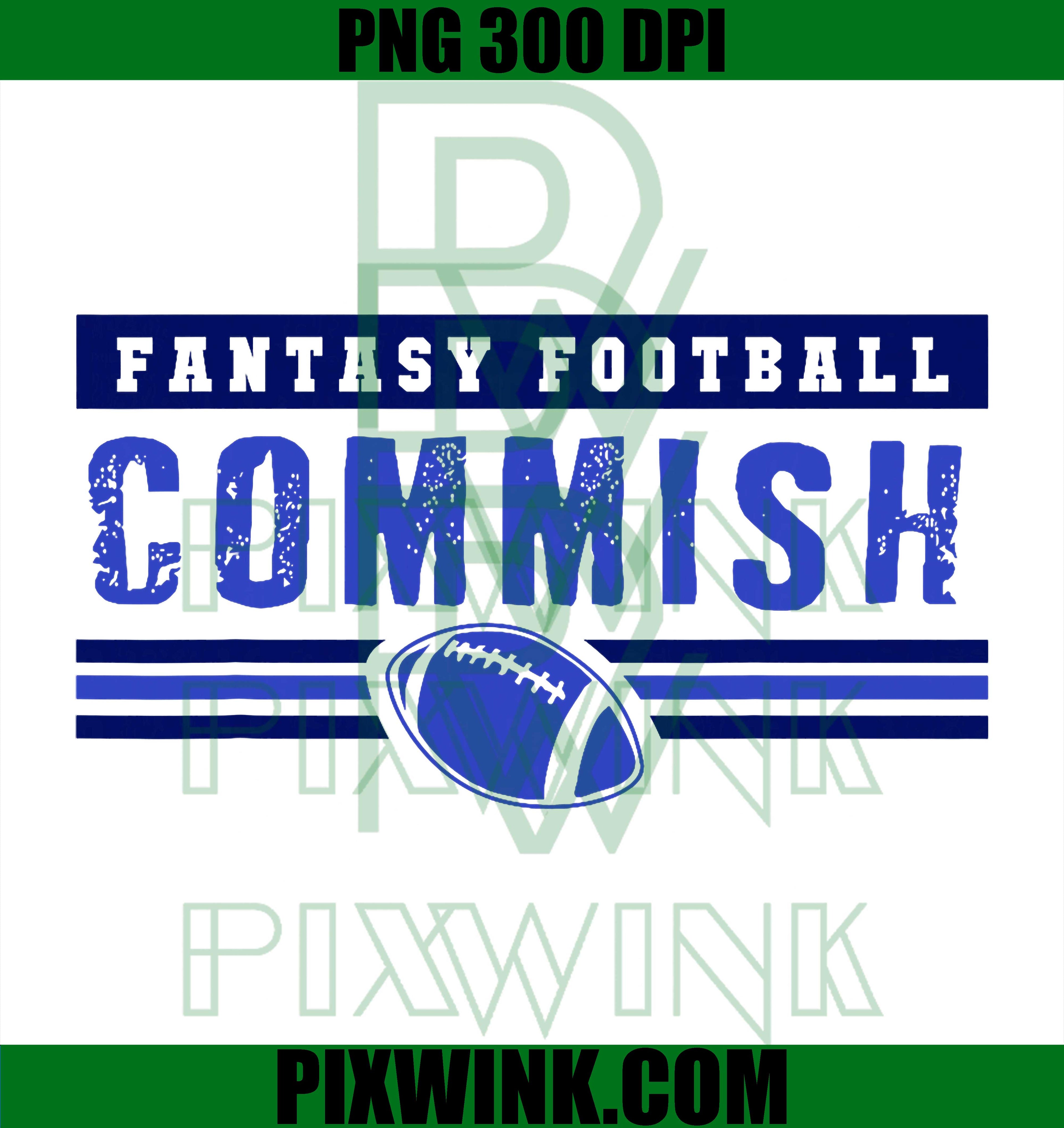 Fantasy Football Commish PNG, Commissioner Blue PNG
