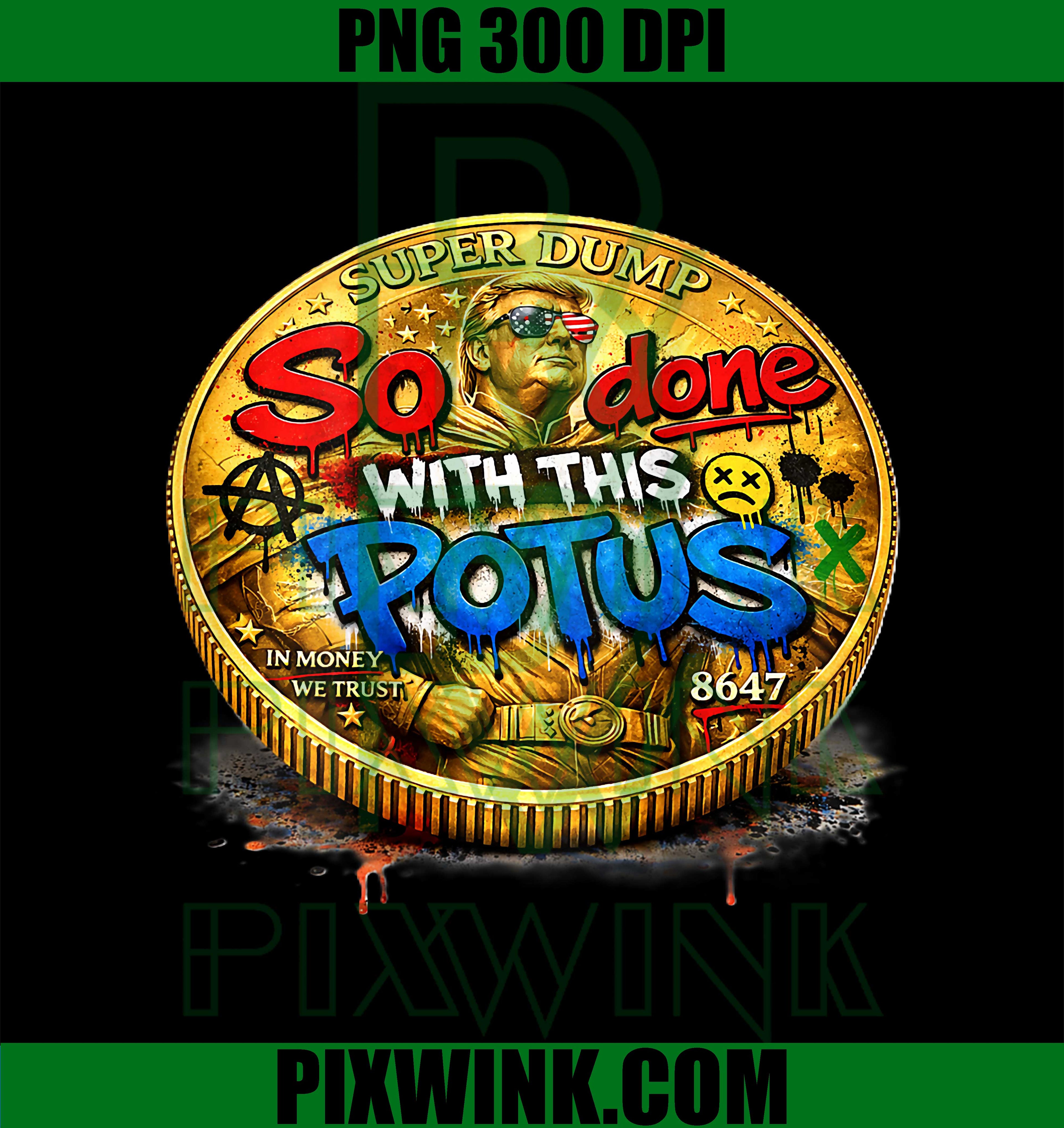 Super Dump Coin PNG, Crypto Dump Meme PNG, Funny Crypto Coin PNG