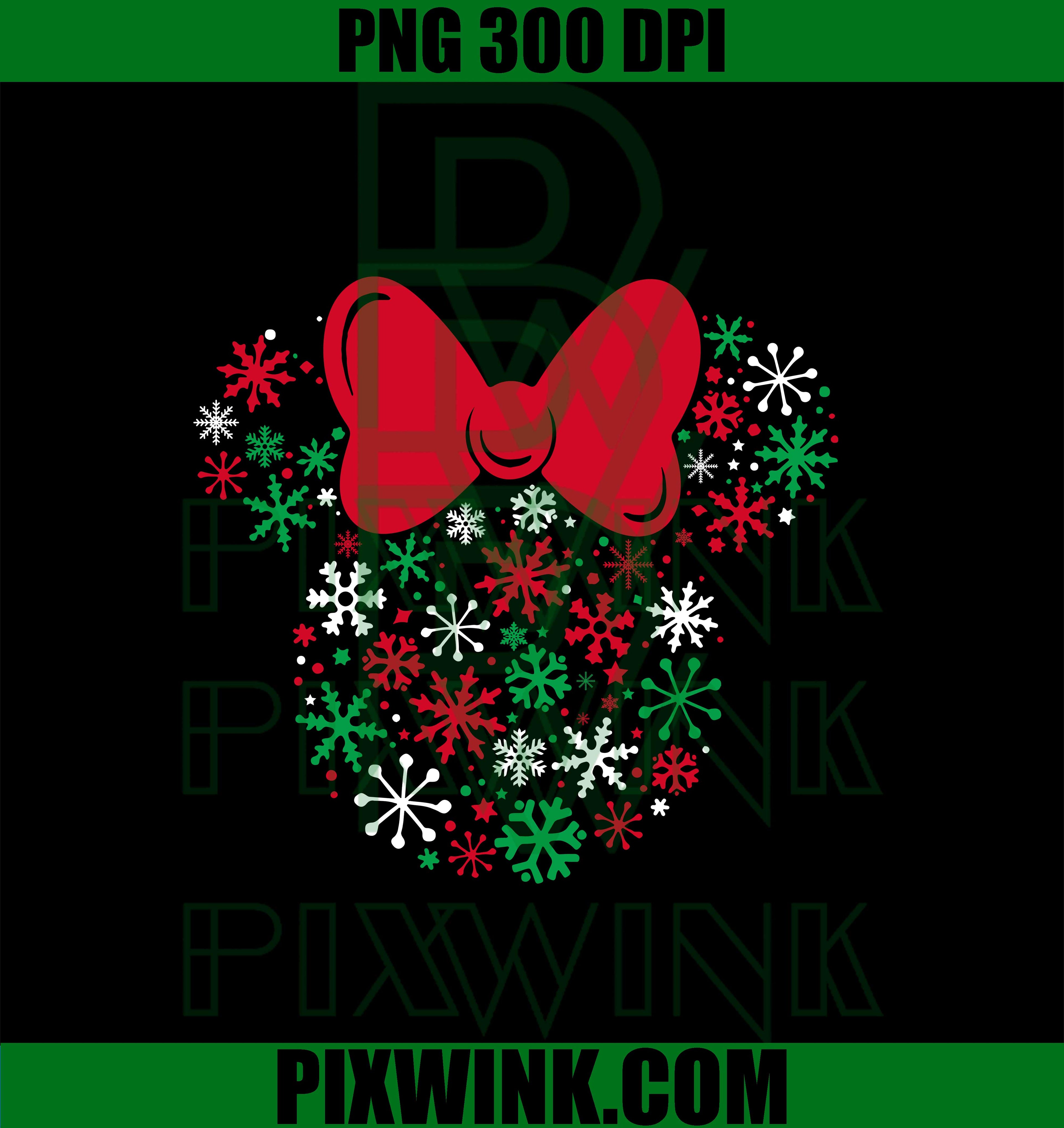 Christmas Minnie Snowflake SVG, Disney Christmas SVG, Christmas Minnie SVG