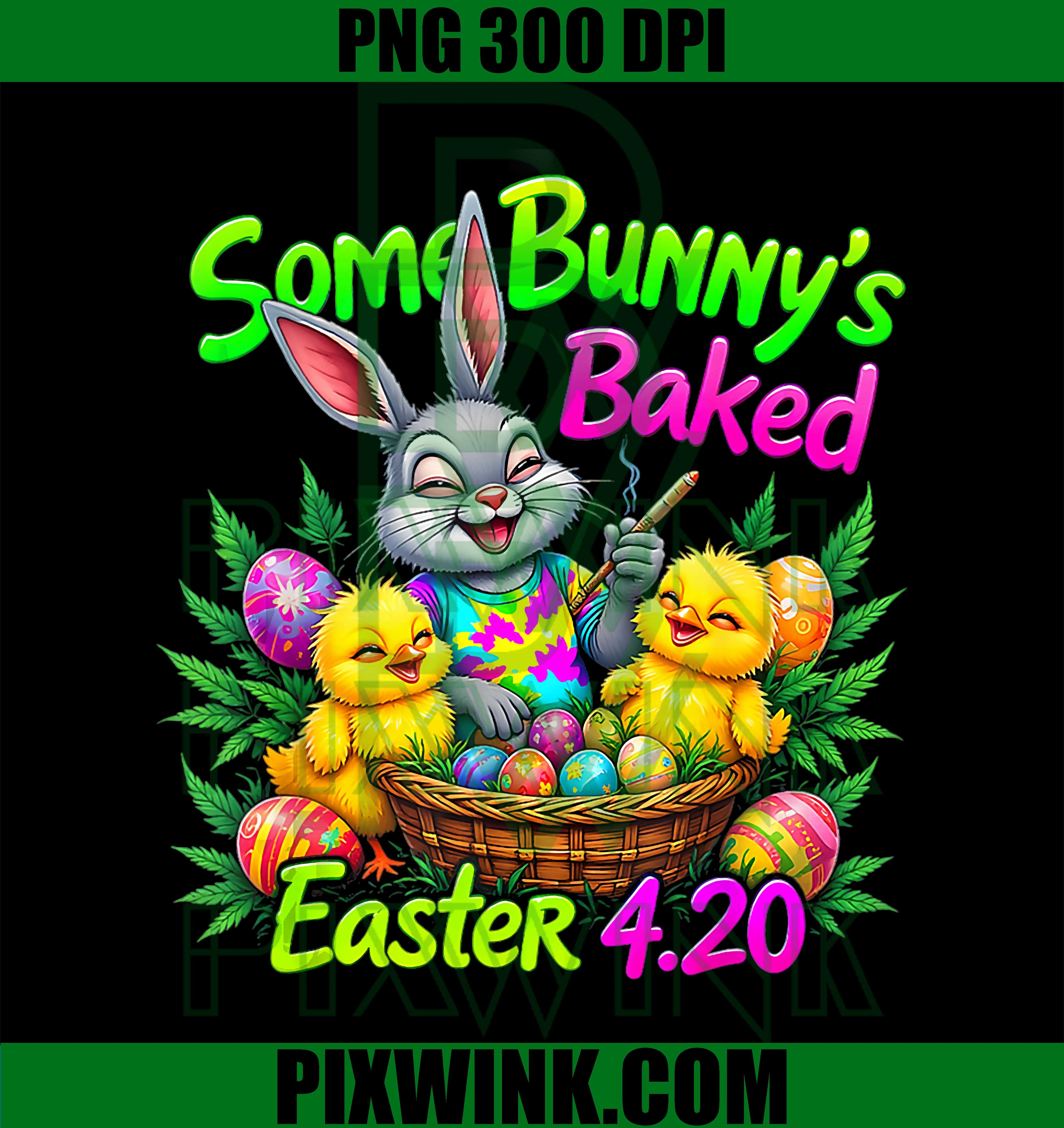 420 Easter Bunny, Funny Weed Smoking Rabbit, Cannabis, 420 Day PNG