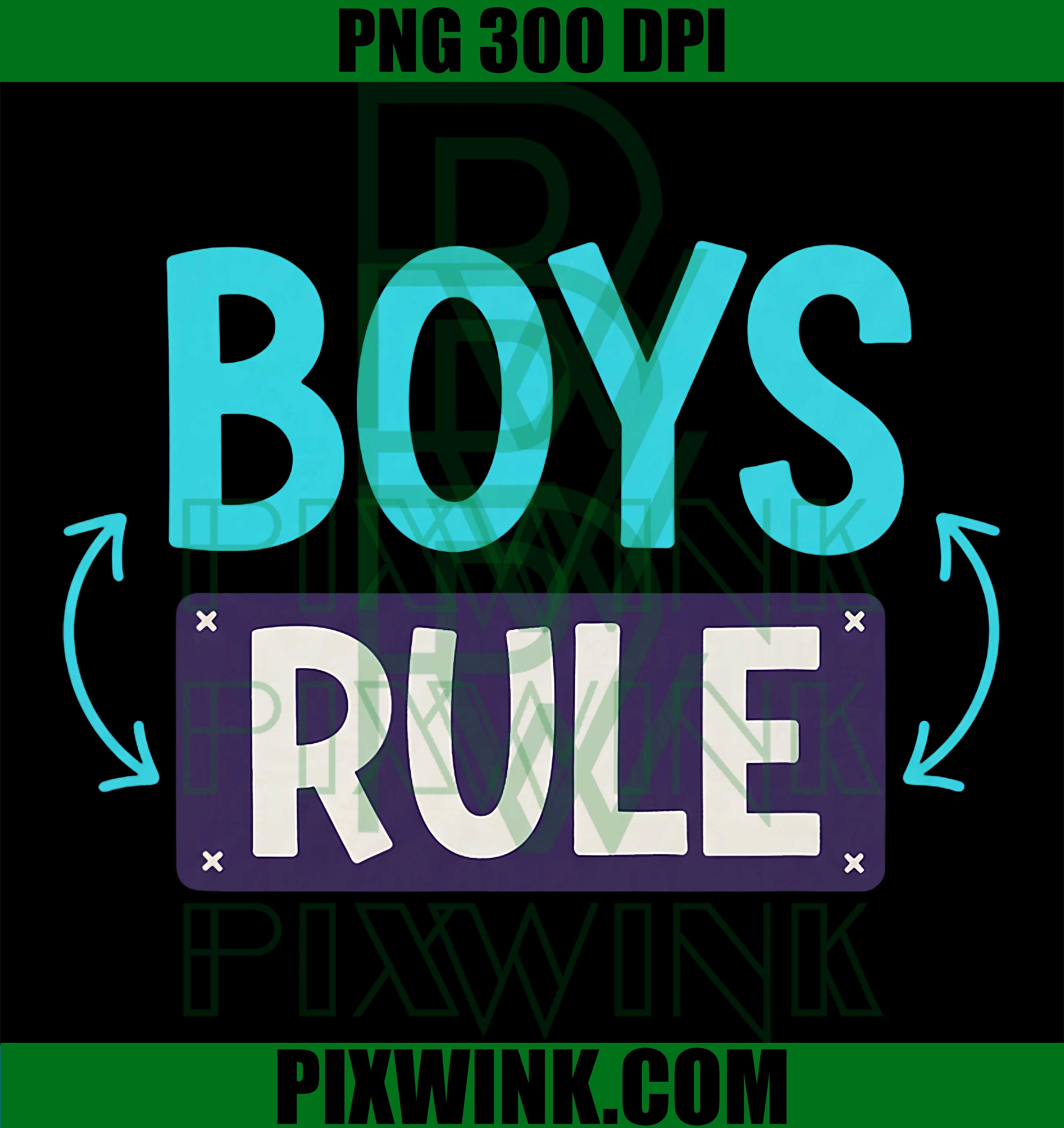 Boys Rule STEM Science PNG, Funny Kids Nerd Science PNG