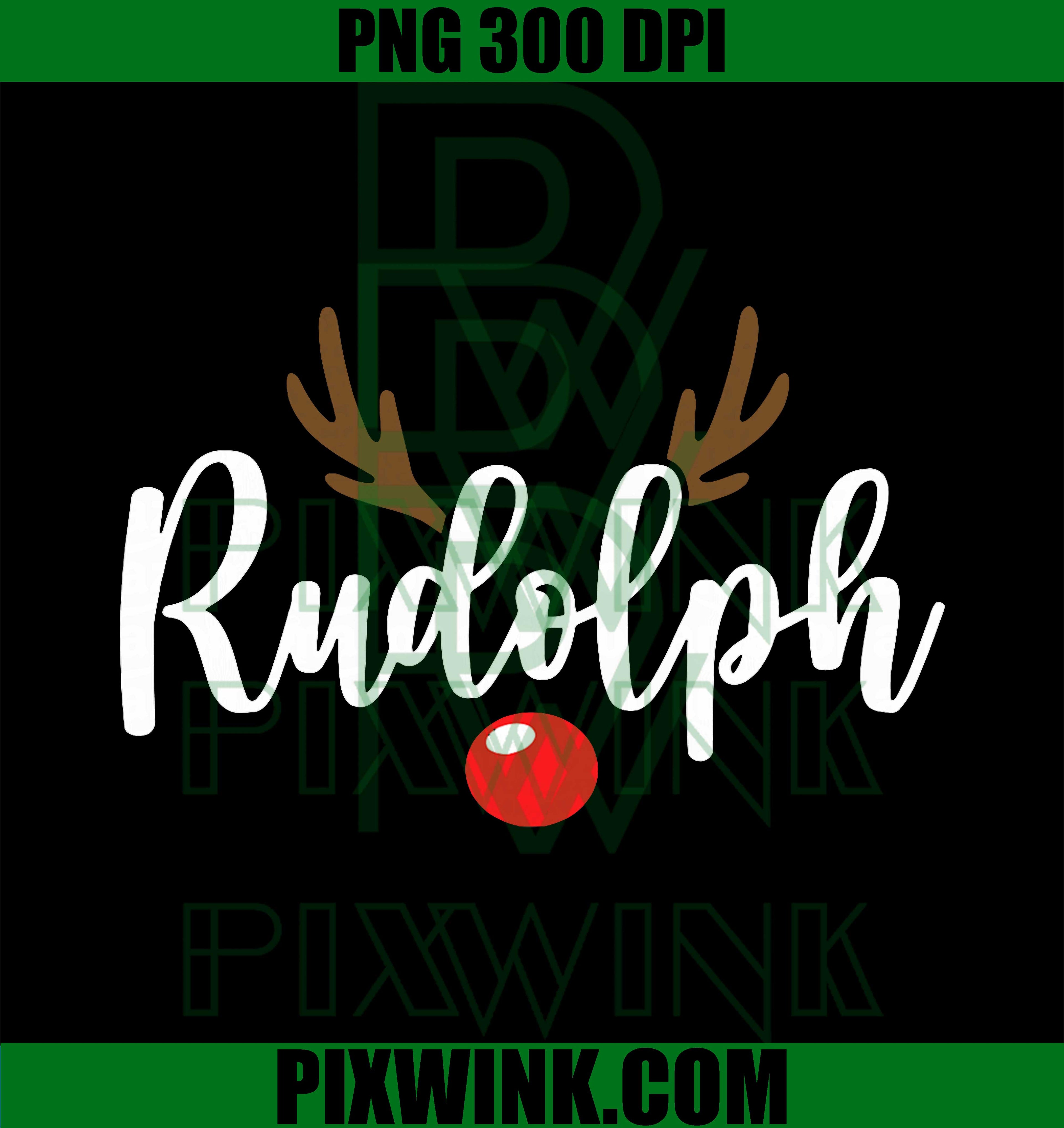 Most Likely to Try & Ride Rudolph Reindeer Couples Christmas PNG