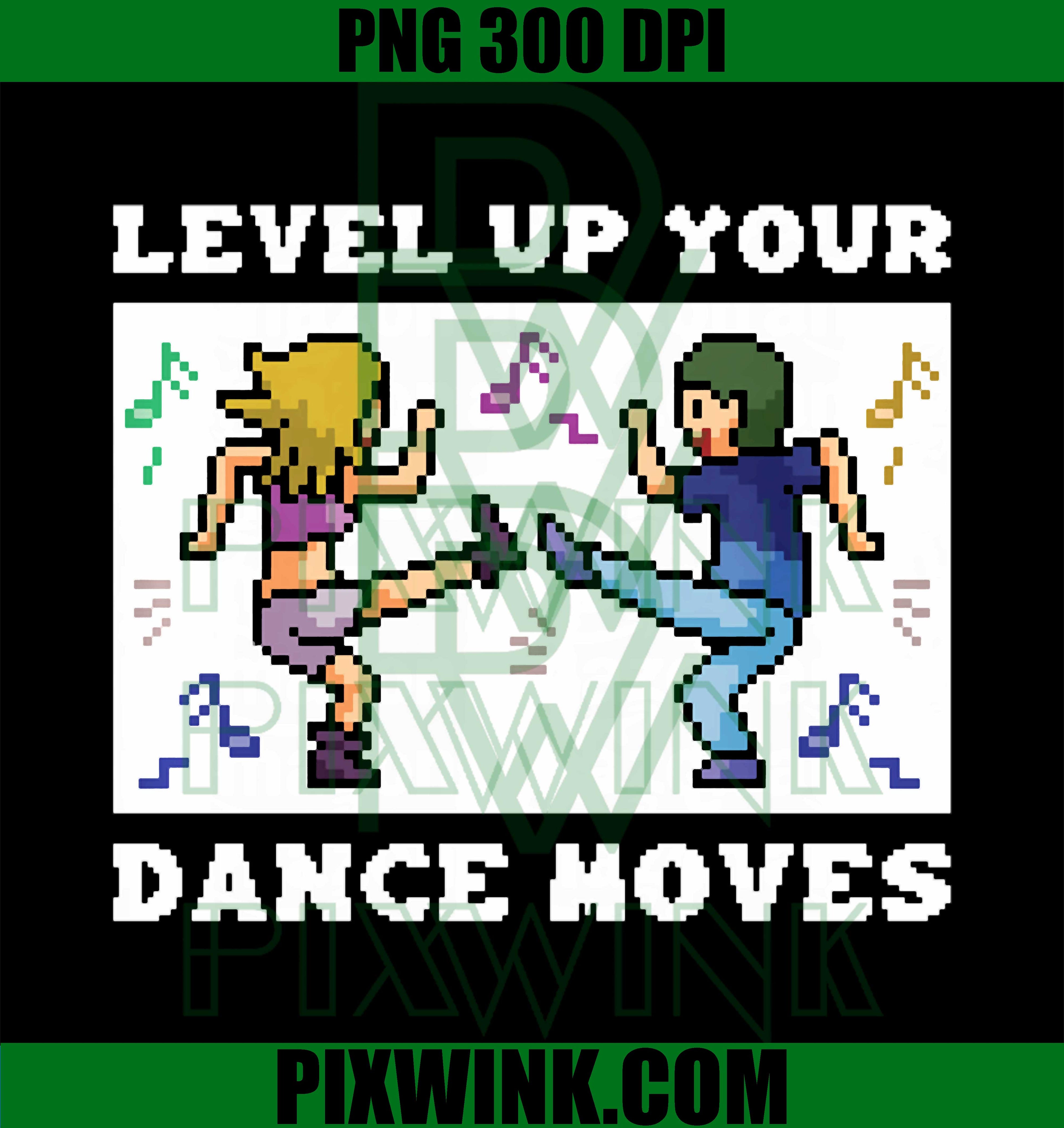 Dance Teacher PNG, Retro Gaming Pixel Art Dancer 8-Bit Gamer PNG