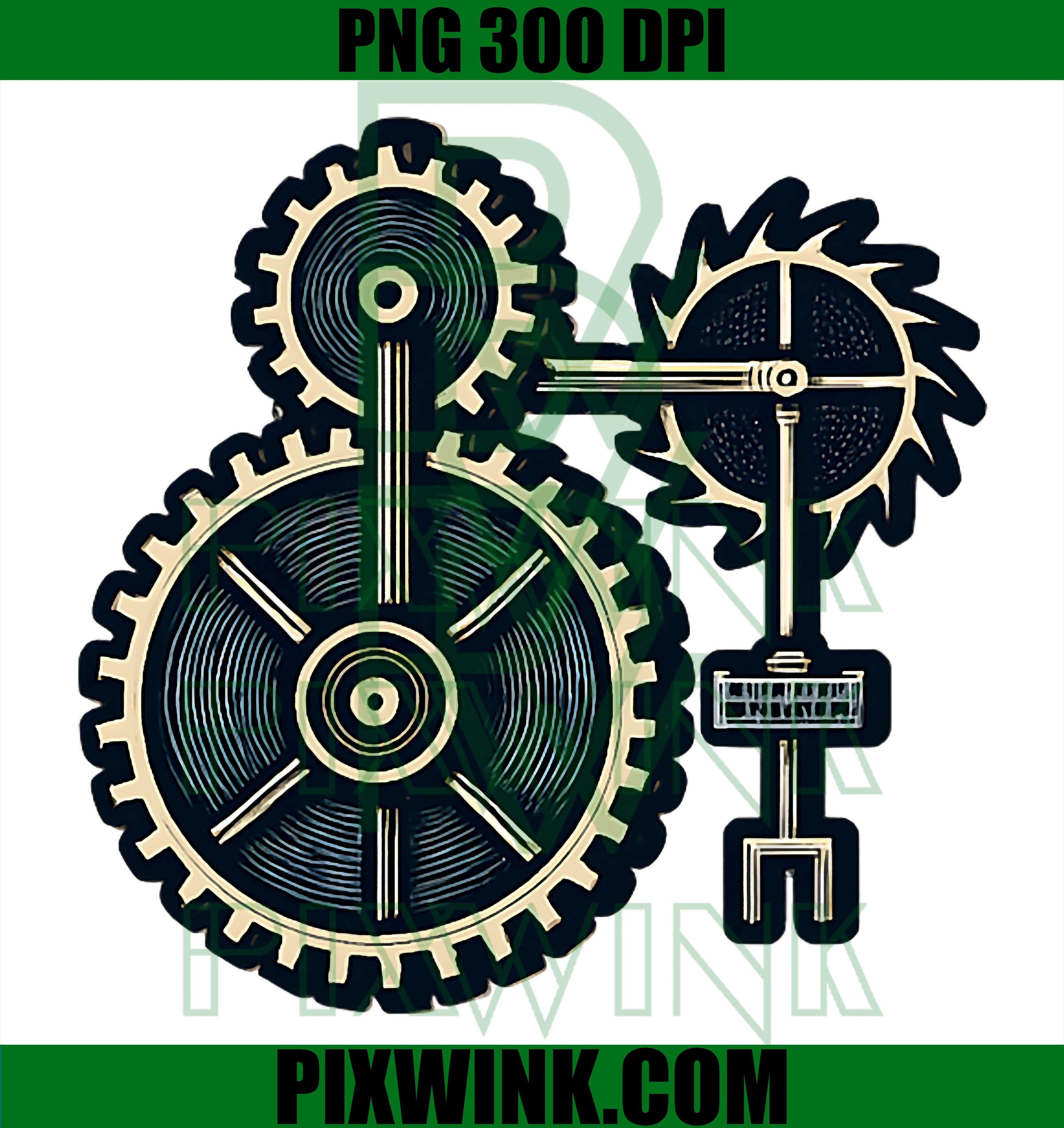 Mechanical Gears Retro PNG, Escapement Engineering Illustration PNG