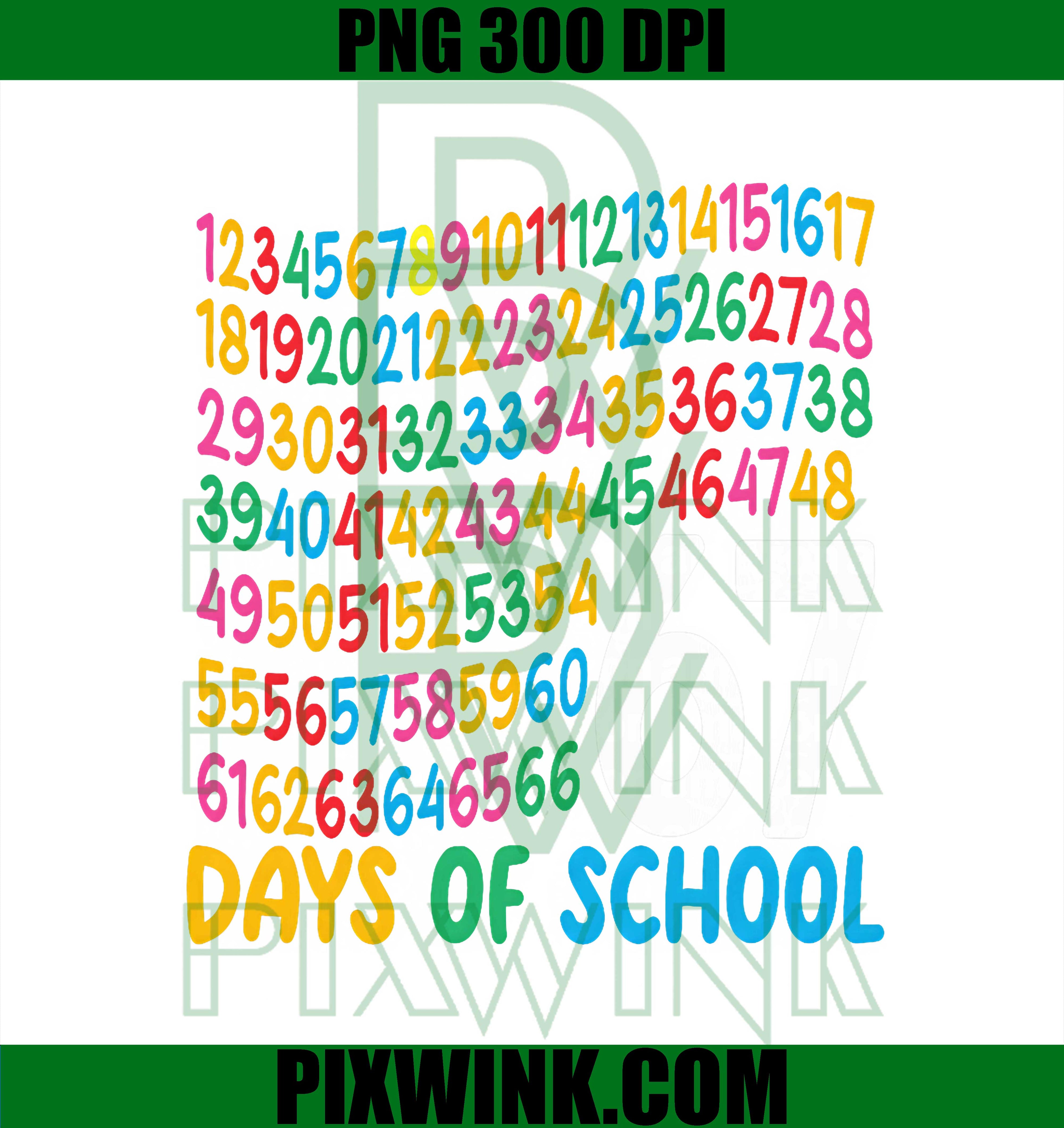 67th Day of School, 67 Math Numbers, Teacher 67th Days PNG