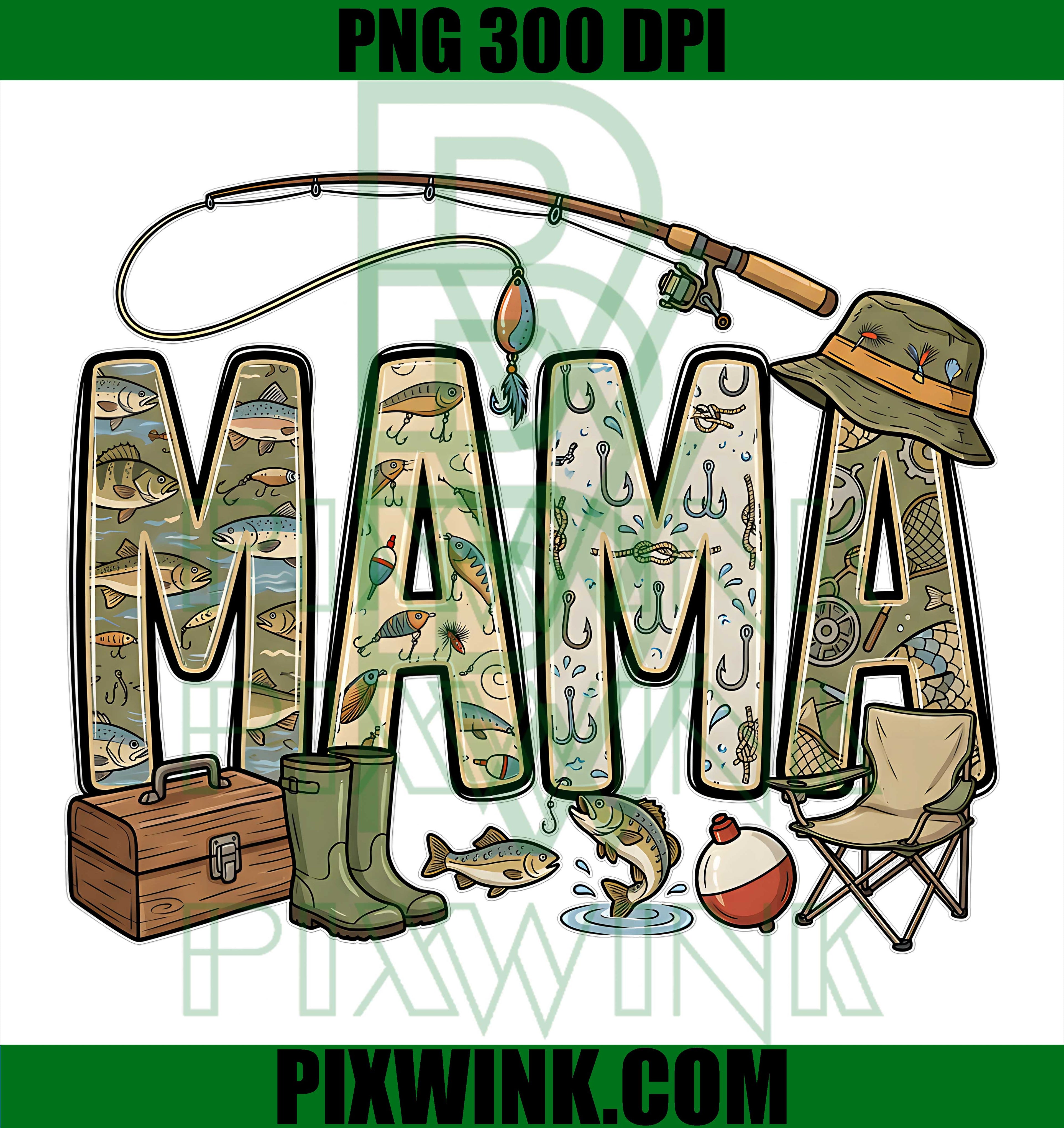 Mama Big One Fishing PNG, O Fish Ally First Birthday PNG