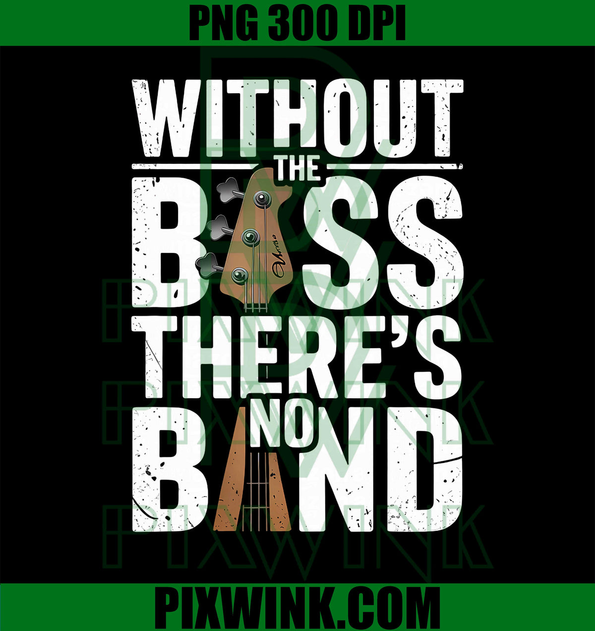 Without The Bass Theres No Band, Guitarist PNG, Bass Guitar Player PNG