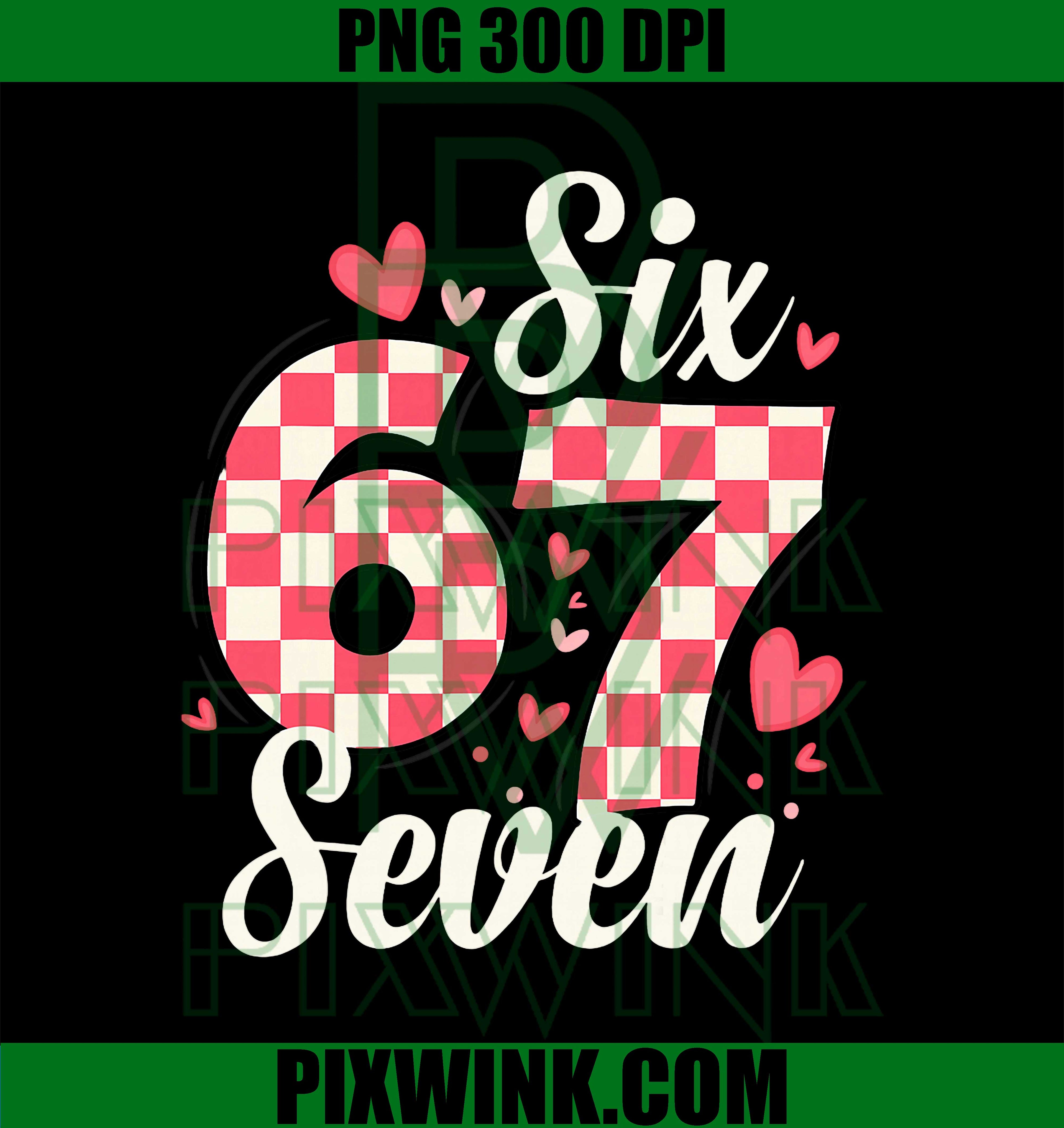 Cute Valentine Six Seven Checkerboard Love Pink Hearts PNG