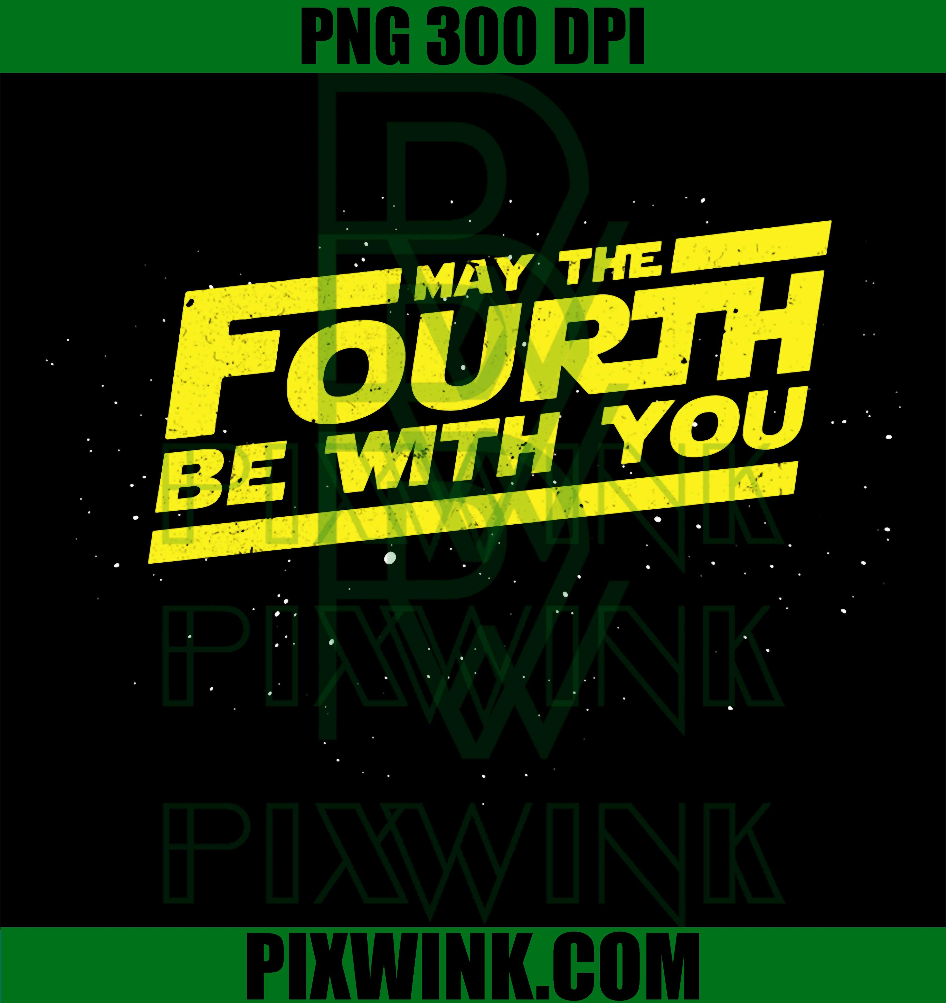 May the Fourth PNG, Retro Space Stars PNG Sci-Fi Nerd Design