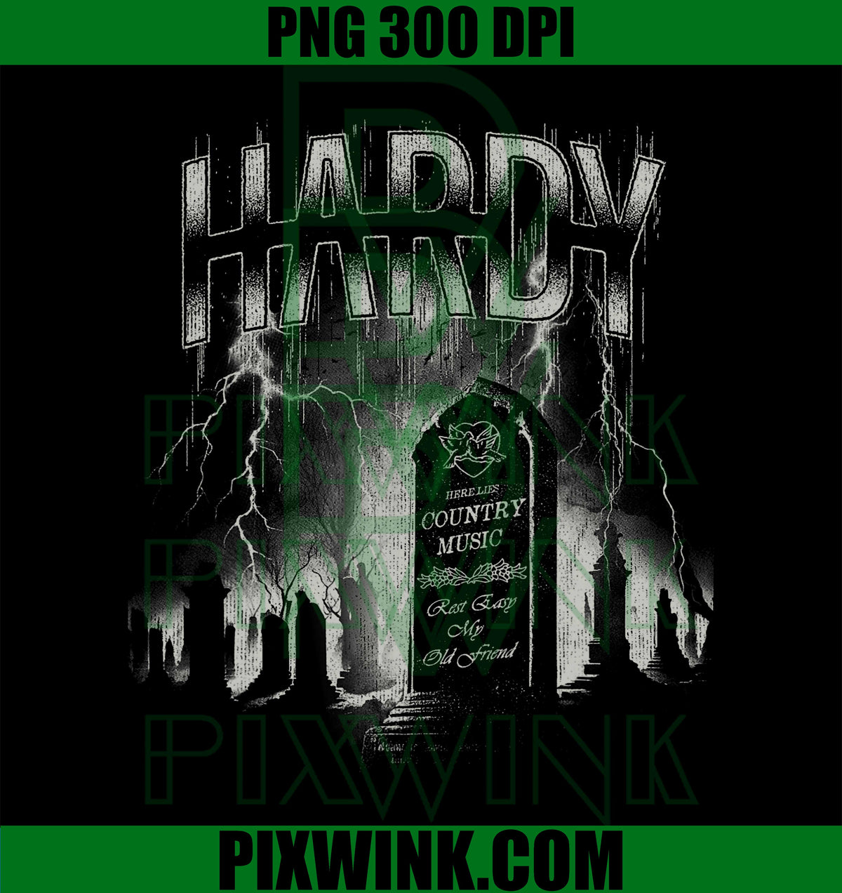 Official HARDY Here Lies Country Music PNG