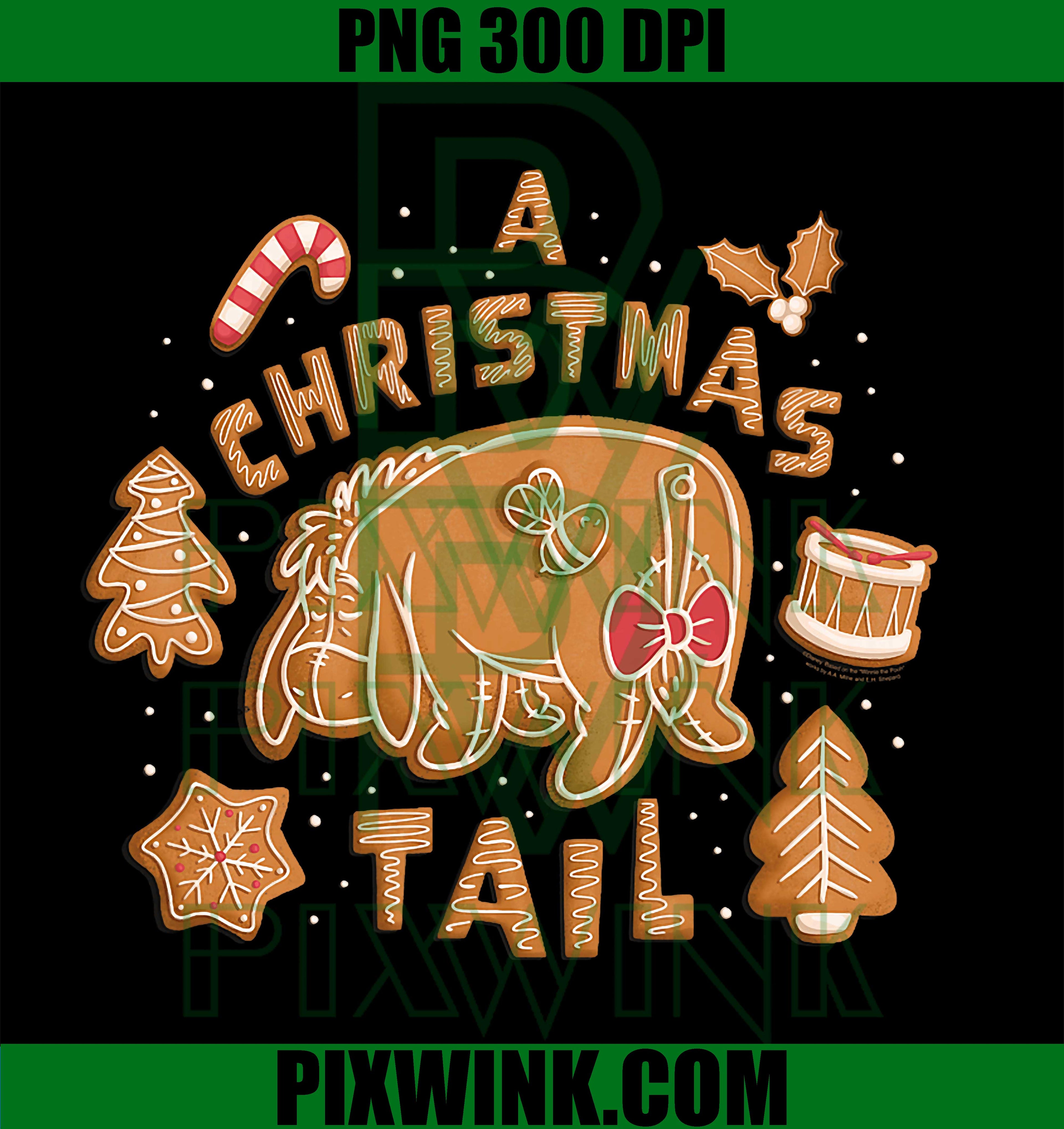 Disney Winnie The Pooh Eeyore Gingerbread A Christmas Tail PNG