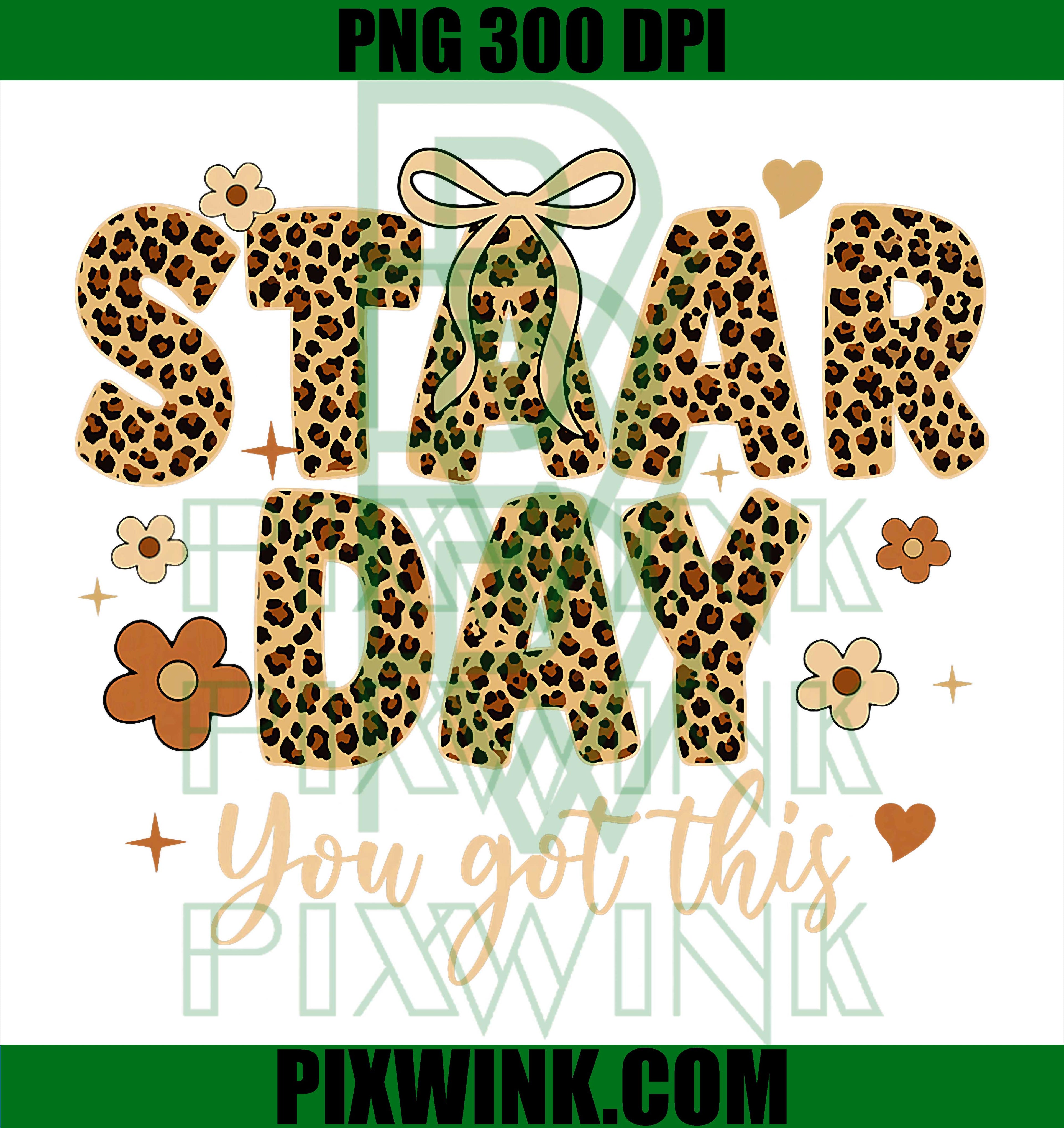 STAAR Day You Got This PNG, Teacher Testing Leopard Bow Design PNG