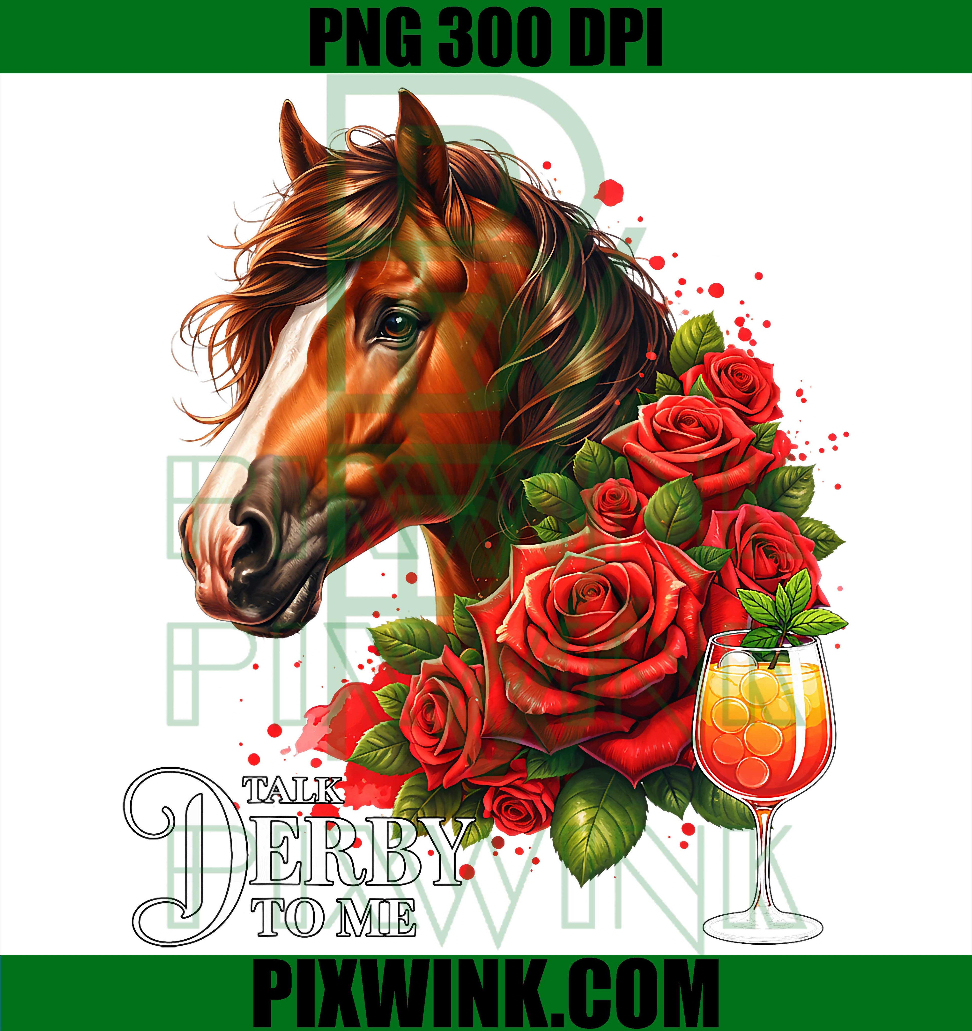 Talk Derby to Me PNG, Floral Horse Racing PNG