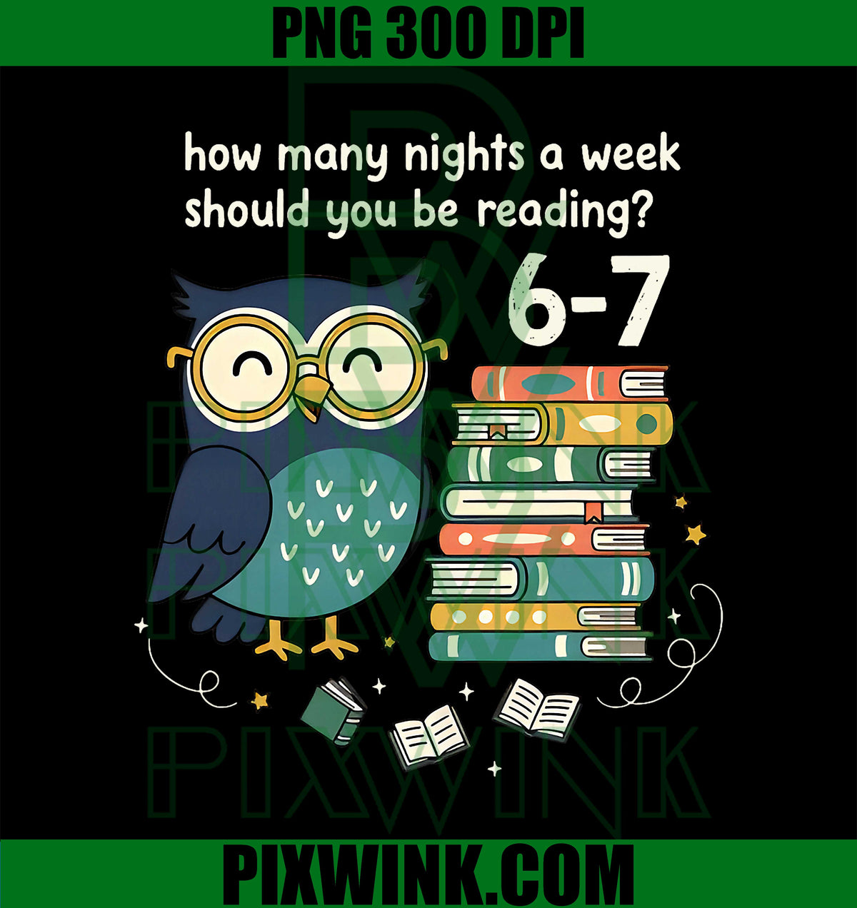 How Many Nights A Week Should You Be Reading 6–7 Teacher PNG