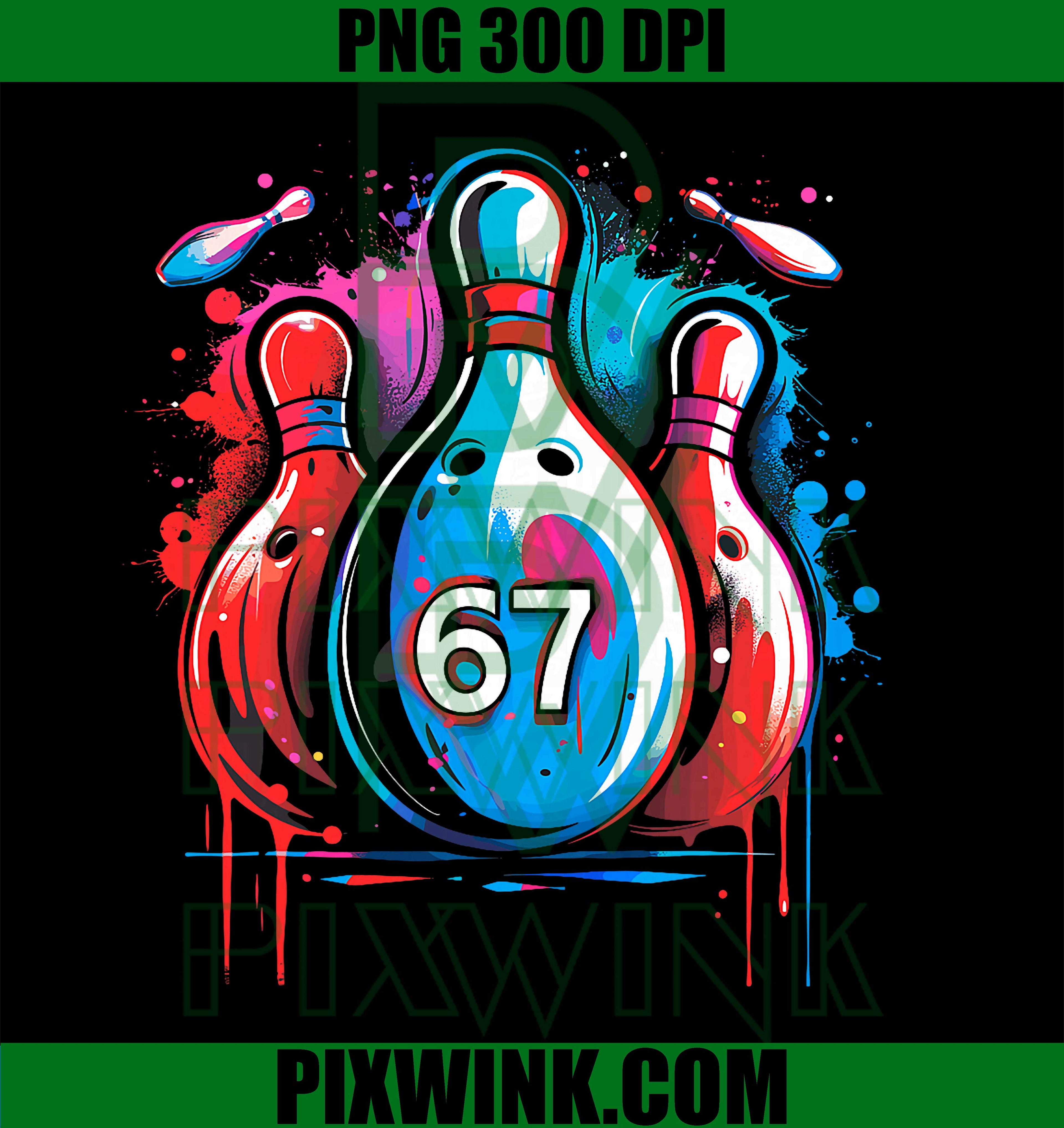 Bowling Ball 67, Six Seven Alpha Slang, 6 7 Meme Kids Teacher PNG