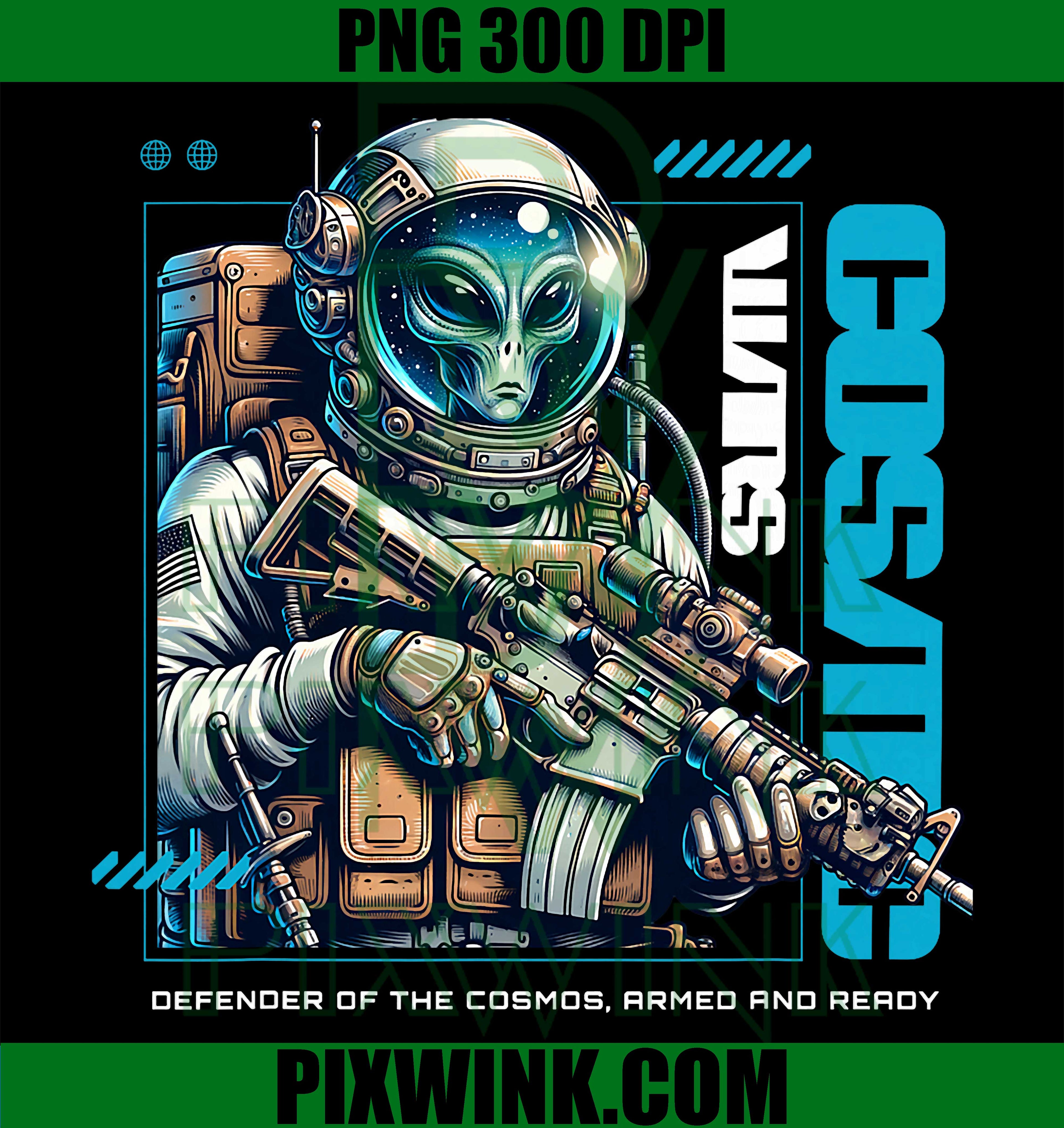 Sci Fi Cosmos Wars PNG, Alien Defender Of The Cosmos Graphic PNG
