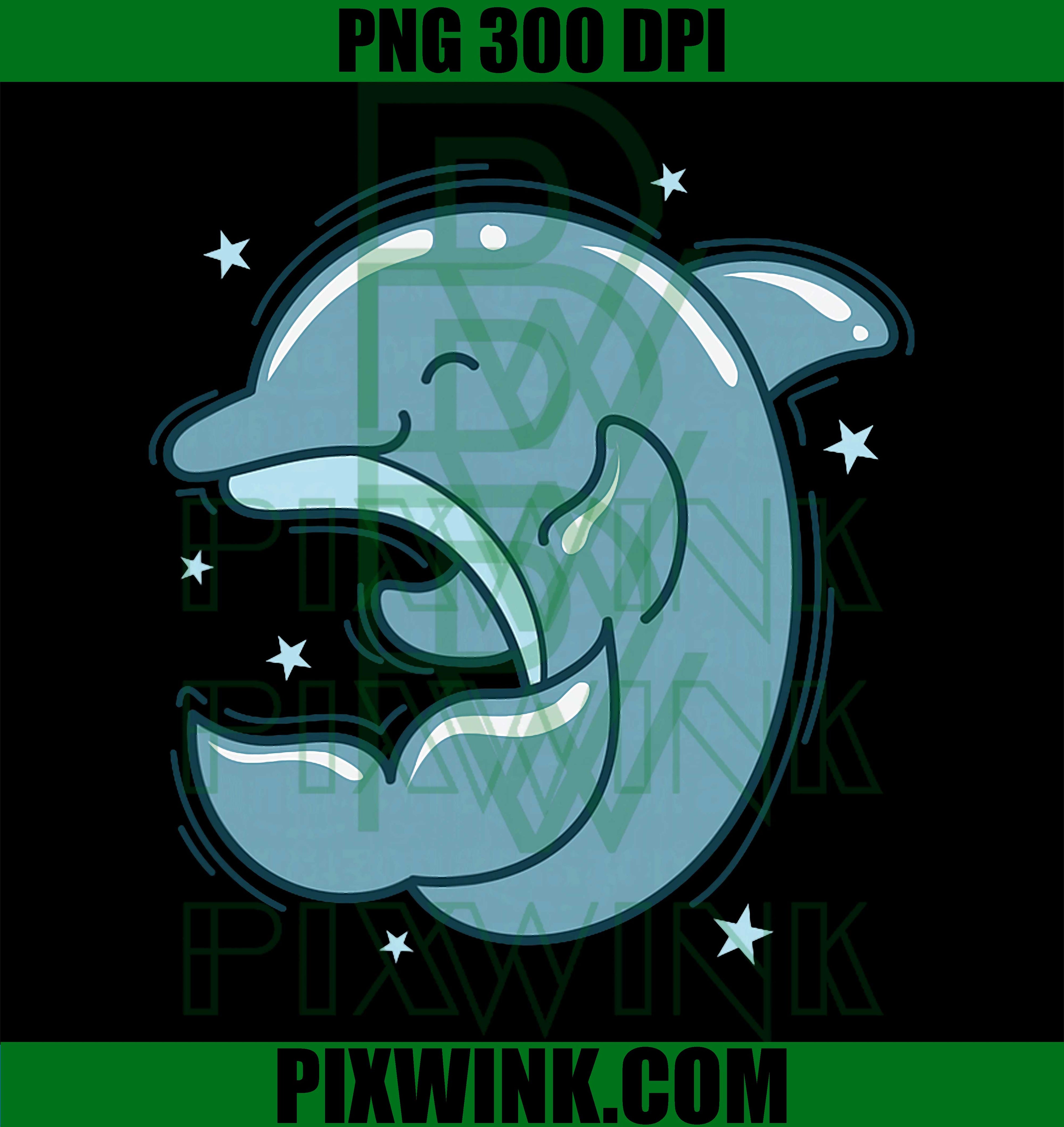 Dolphin Sleeping Sea Mammal PNG, Cute Ocean Animal Sleep PNG