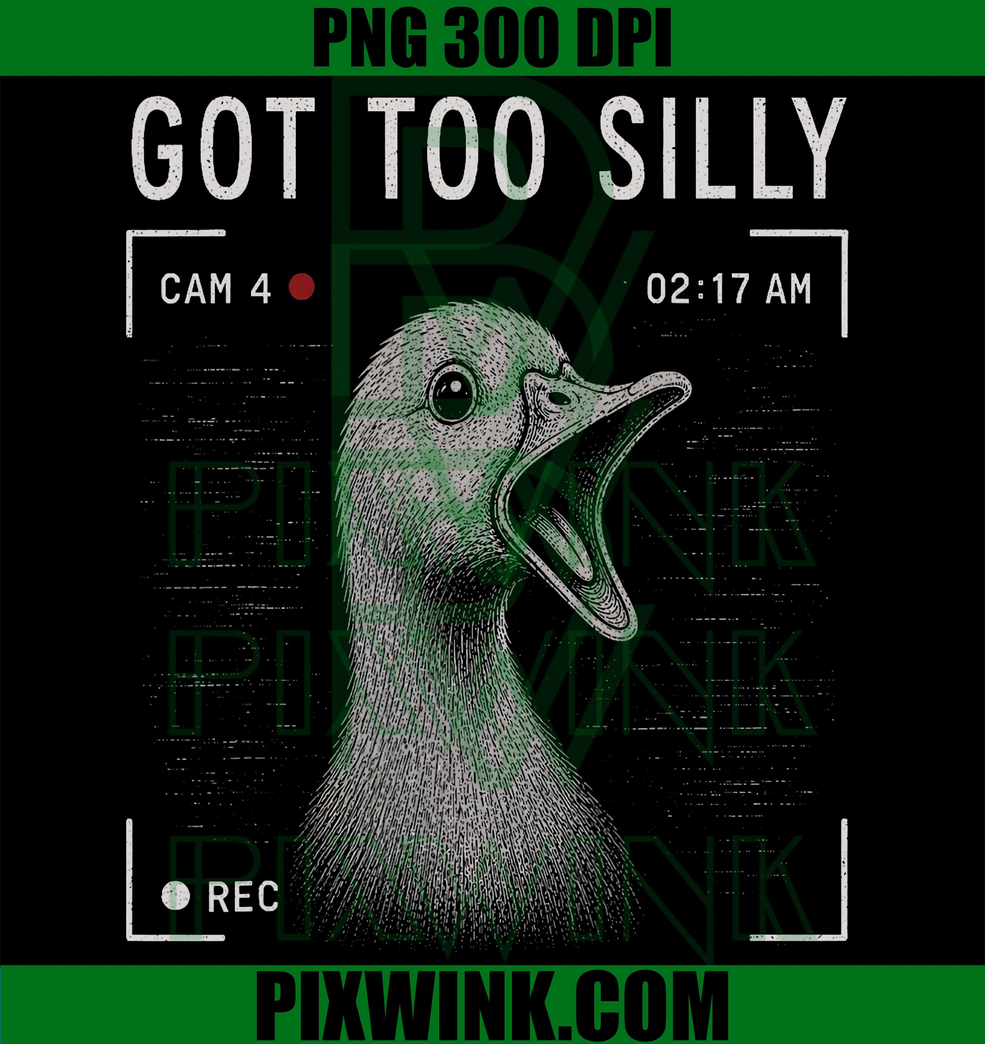 Silly Goose PNG, Funny Goose Meme PNG Pun Humor Design