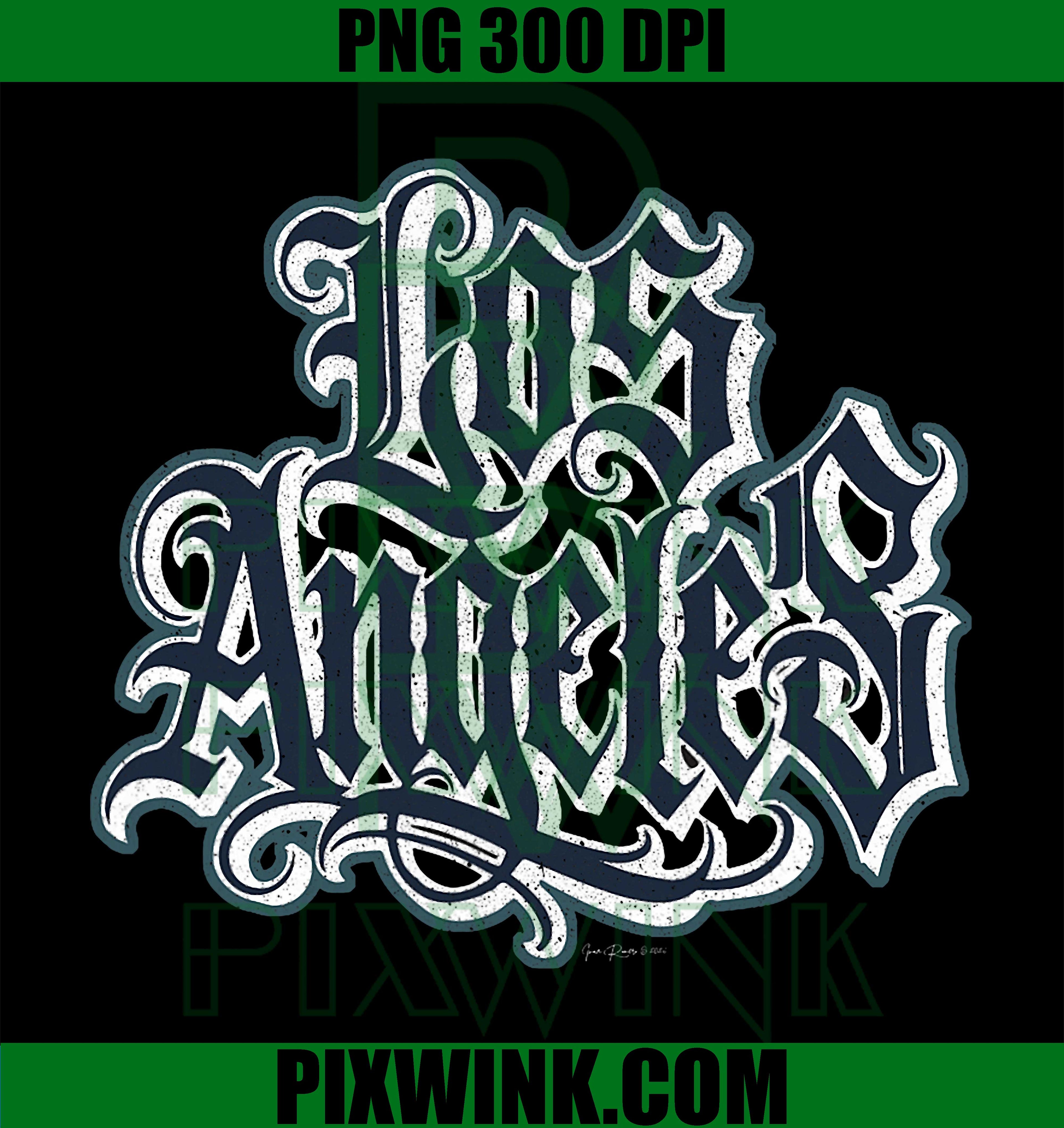 LA Gothic PNG, Old English Font PNG, Vintage Streetwear Design PNG